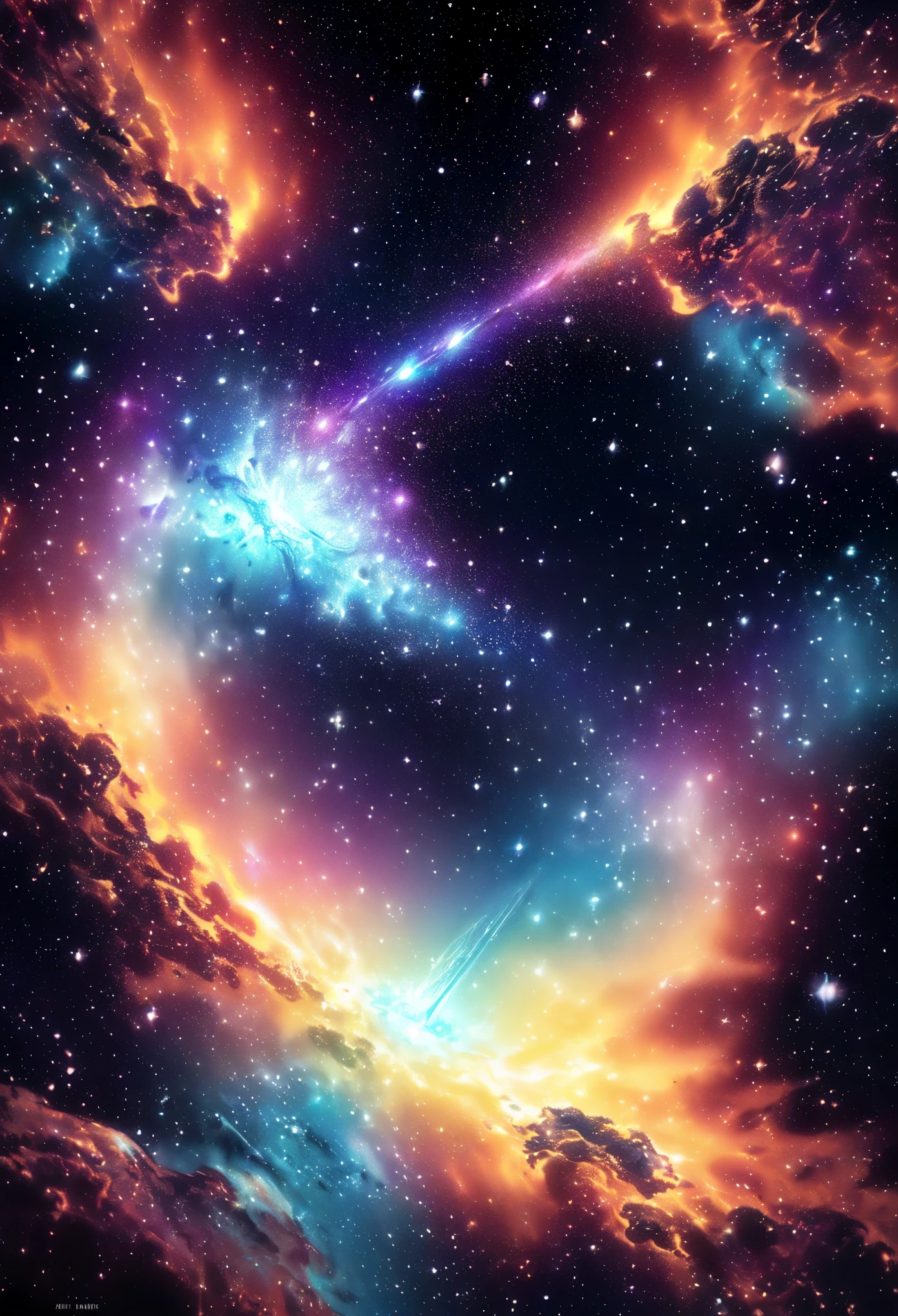 ( space nebula, water ink, ink water, ink, cosmic space background, alberto seveso texture, loose painting style, intricate detail, cinematic lighting, octane render, 8k render, volumetric lighting, cosmos, deep outer space