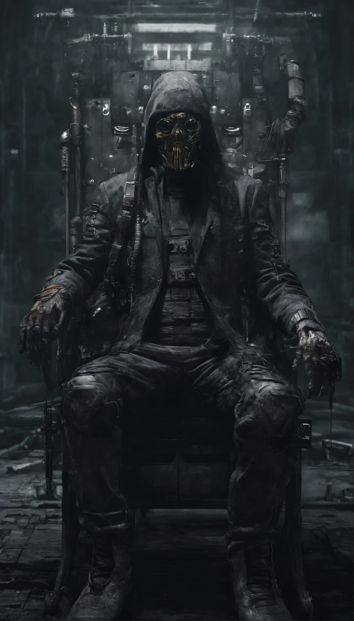 There's a man with a beard and hat with a machine, Cyber Steampunk 8 K 3D, Velho cyberpunk, Papel de parede solarpunk 4k, Arte digital altamente detalhada em 4k, cyber steampunk, soldado futurista, cyber space cowboy, epic scifi character art, sci - personagem de fi, Epic Sci - Arte do Personagem de Fi:, Epic Sci-Fi Character Art