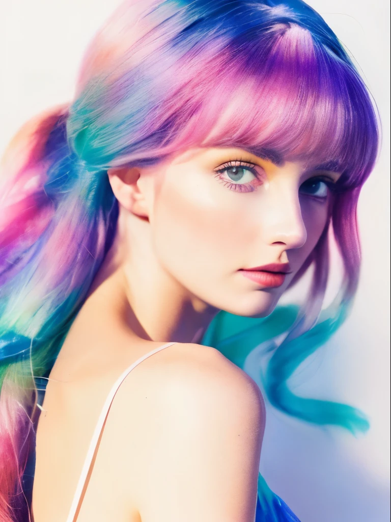 "(best quality,8k,masterpiece:1.2),(highres:1.0),(ultra high resolution:1.0),watercolor,beautiful woman,shoulder,hair ribbon,by Agnes Cecil,portrait,very bright and vibrant design,pastel colors,(ink:1.3),autumn lights"