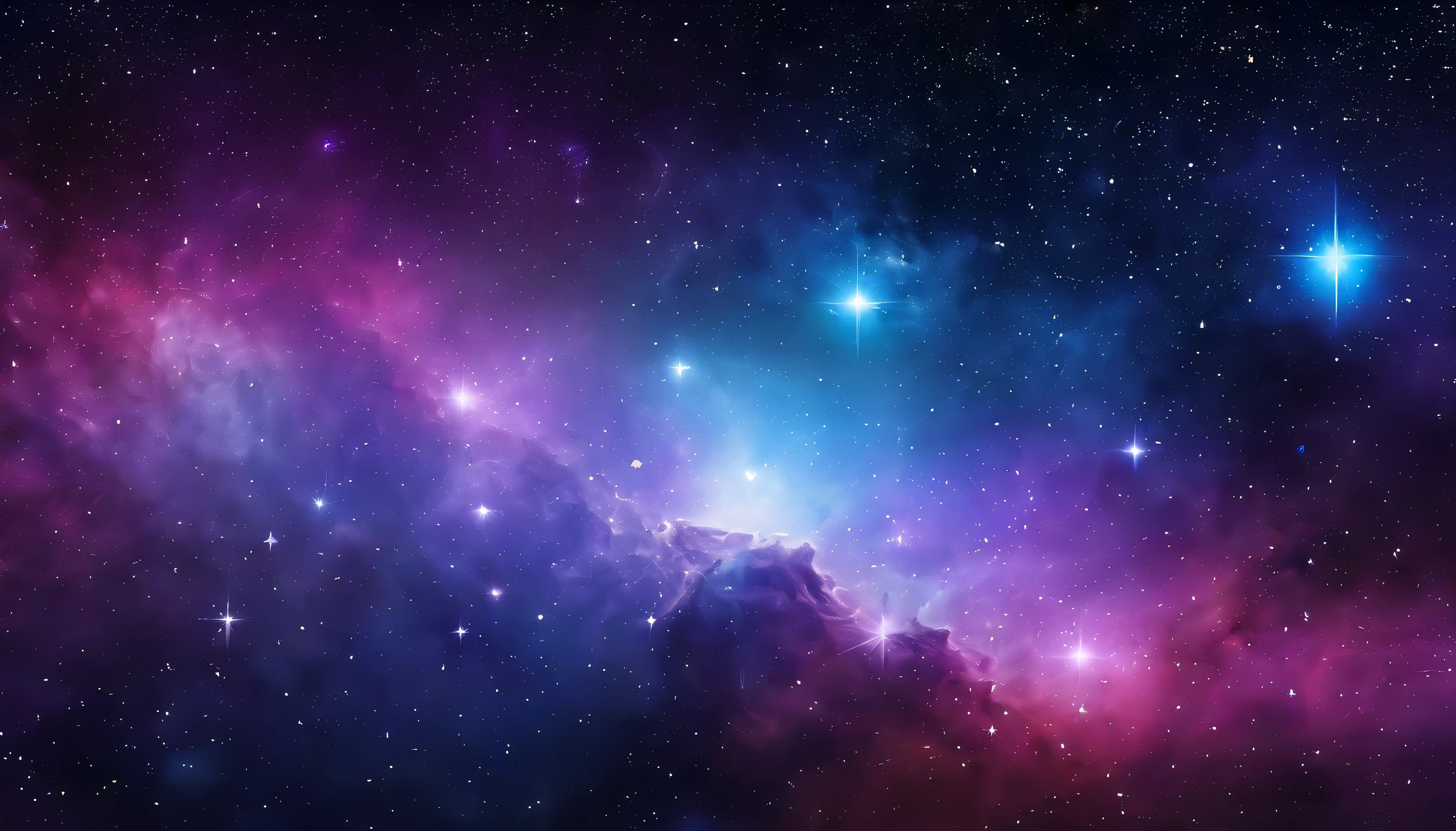 star background with just a hint of nebula, no moons