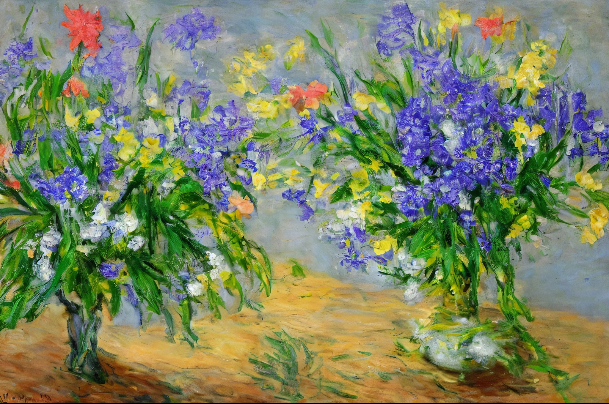 \ (Moderate\), flowers, vase, bluebell stem