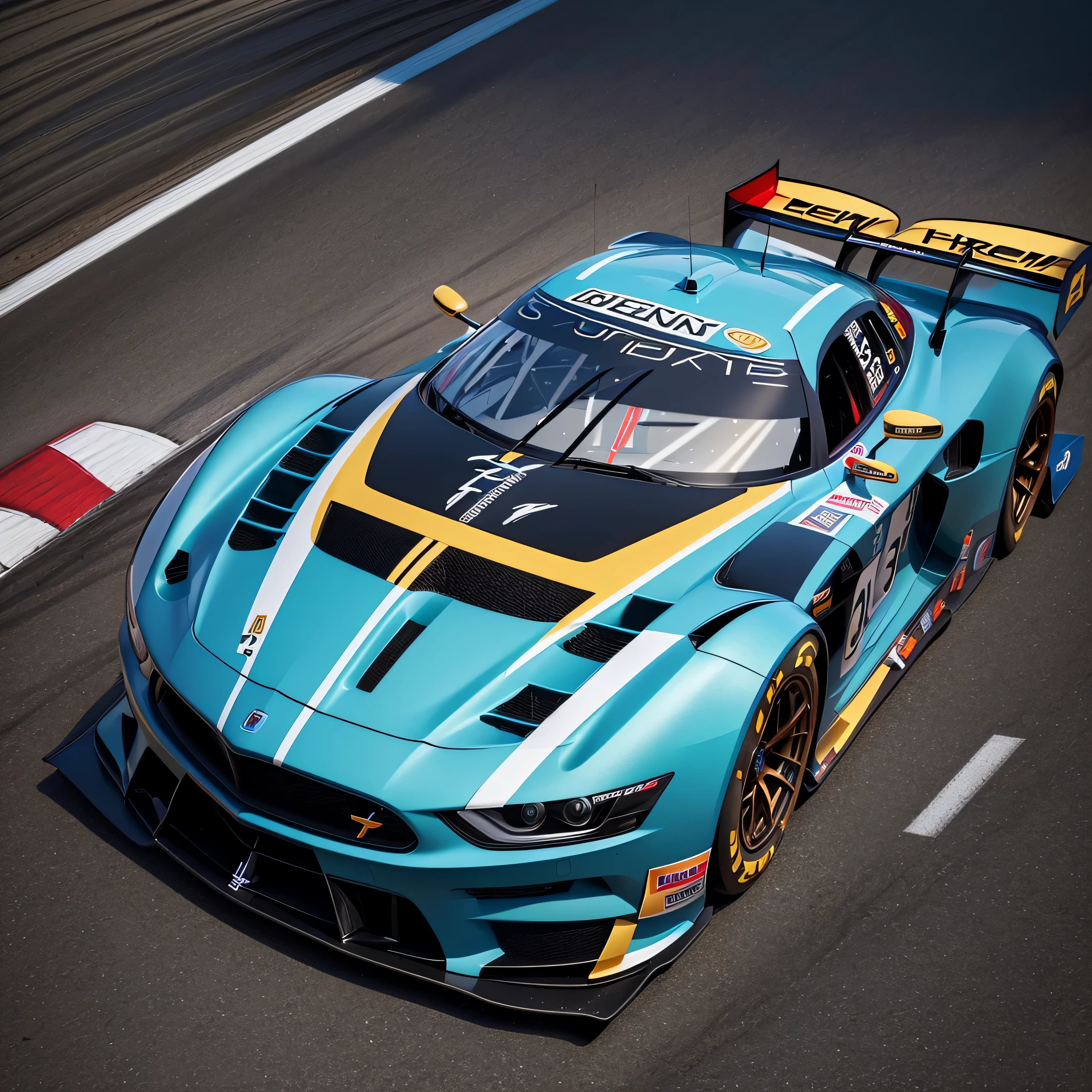((best quality: 1.5)) ((masterpiece: 0.8)), intricate details, sharp focus, professional, ((extreme racing car, lacquered blue chrome, bronze)), photorealistic, hyper-realistic, 8K