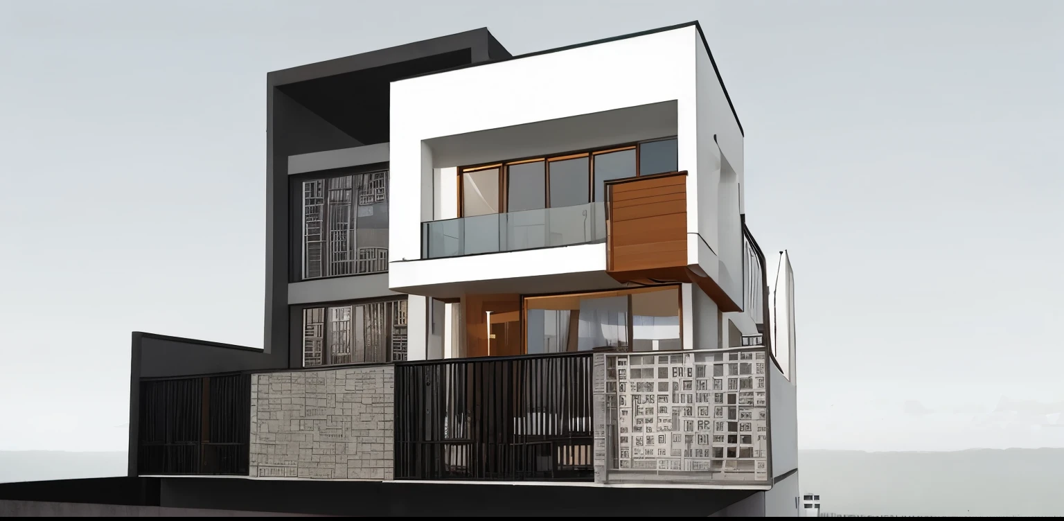 Moderm Villa tree on balcony Viet Nam