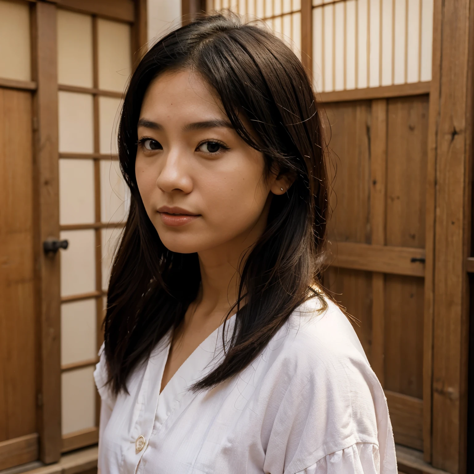 Mujer japonesa en minifalda