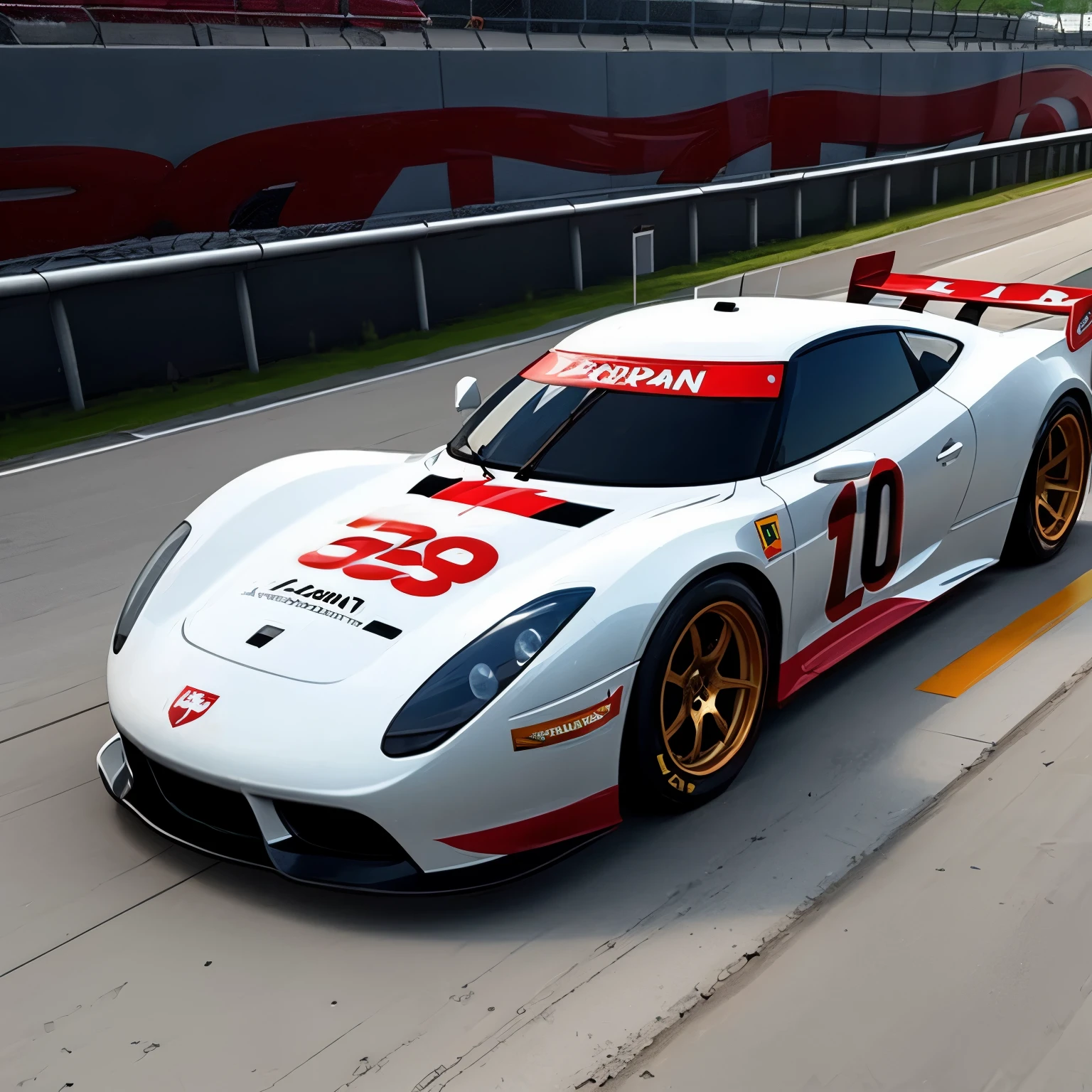 tracks, (race track),many bhmans, Racing Car,(masterpiece, best quality:1.2), bhman,3d, figure