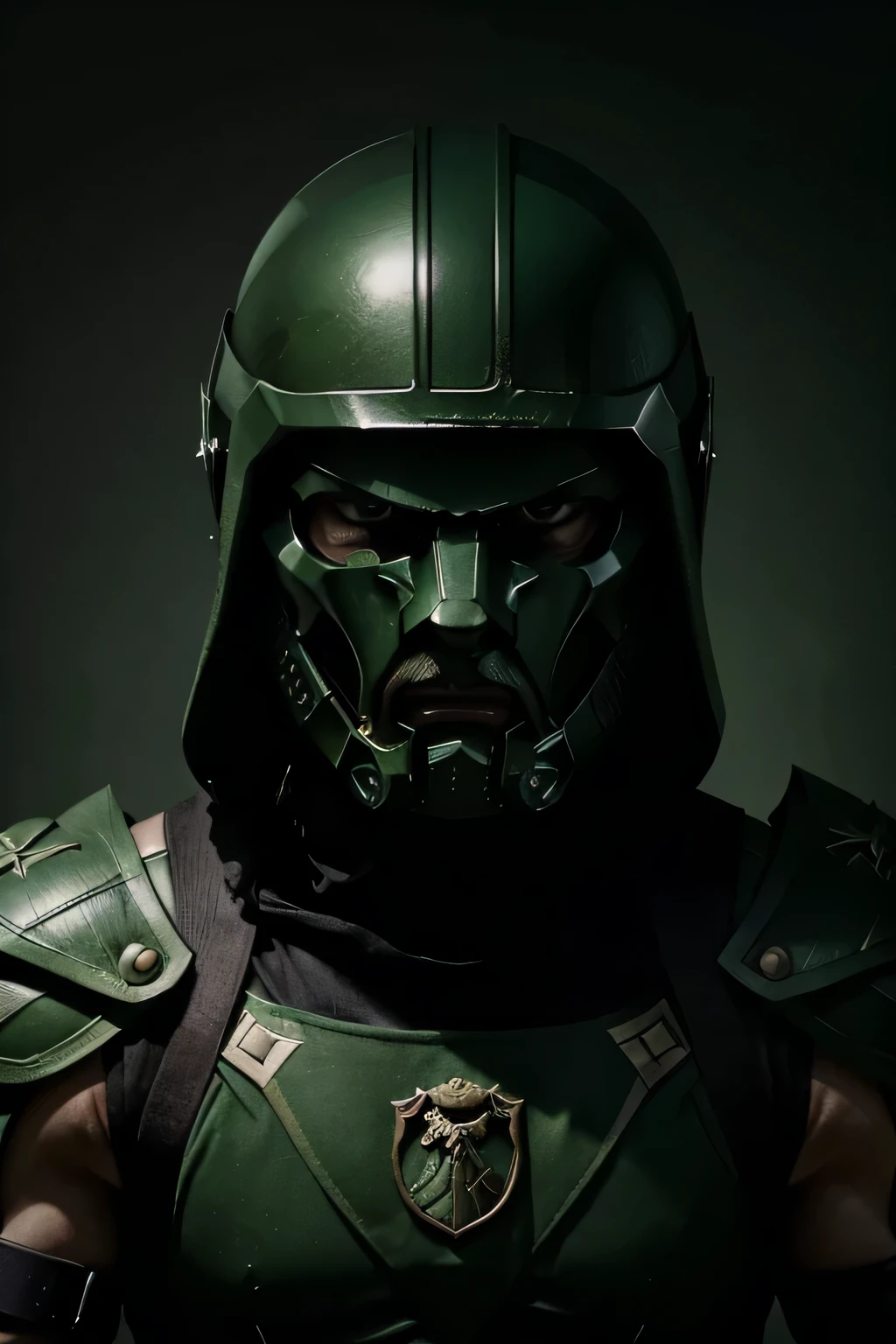 stoic, brutal, masculine vibes, design featuring a Spartan helmet in dark green tones, symbolizing strength and resilience. Incorporate the initials of stoic pathfinders in a stylized, aggressive font to add a personal touch to the logo. A minimalist design of a clenched fist in a deep green shade, representing power and determination. Combination of angular, sharp typography with an element like a shield or sword in darker shades of green for a commanding presence. youtube channel logo idea and a banner idea.