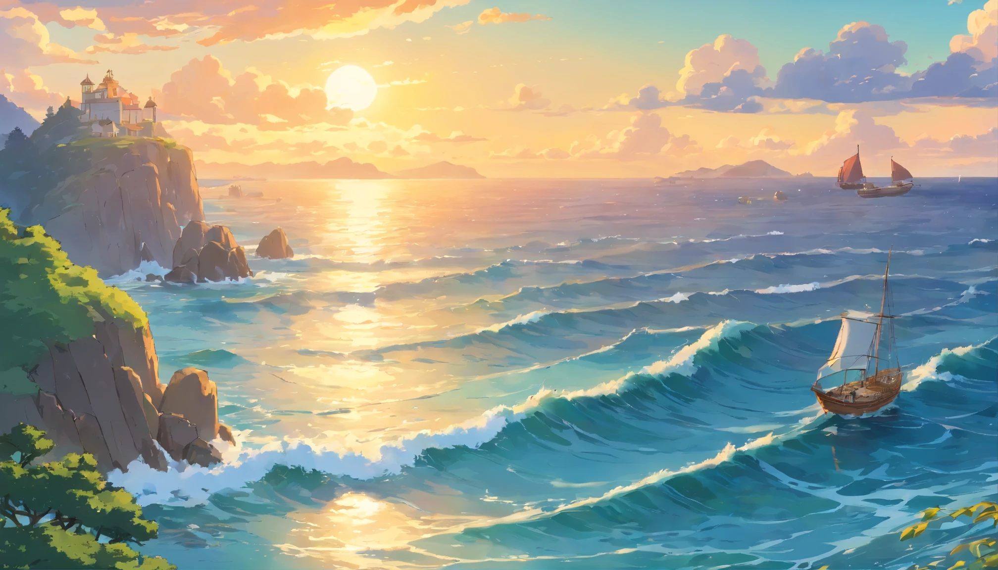"Picture a tranquil midnight coastal vista where the sun has dipped below the horizon, leaving the moon to cast its gentle glow upon the sea and sky. Here, the sea and sky blend seamlessly, embracing the observer beneath a star-studded heavens illuminated by countless shooting stars. The night sky is dark, yet punctuated by the distant glow of city lights along the shoreline, visible from the perspective beside the sea to the center of the image, as in previous captures. This scene evokes a profound sense of serenity and expansiveness, reminiscent of past experiences.

Skillfully captured from a viewpoint beside the sea, this mesmerizing image was taken using a Canon EOS R5 camera paired with a 70-200mm f/2.8 lens, resulting in a high-resolution masterpiece that beautifully depicts the vastness of the sea and sky. With its 45-megapixel sensor, the image achieves an impressive 16k resolution, capturing intricate details with precision. A carefully selected ISO setting of 200 ensures optimal clarity while minimizing noise. The shutter speed of 1/200s freezes the moment in time, while the wide aperture of f/2.8 enhances depth of field, capturing the interplay of light and shadow.

From this vantage point, the rhythmic motion of the ocean waves is accentuated by the mesmerizing spectacle of shooting stars streaking across the sky. Meanwhile, the city lights add a subtle yet captivating element to the scene, enhancing the overall ambiance of this breathtaking coastal vista."