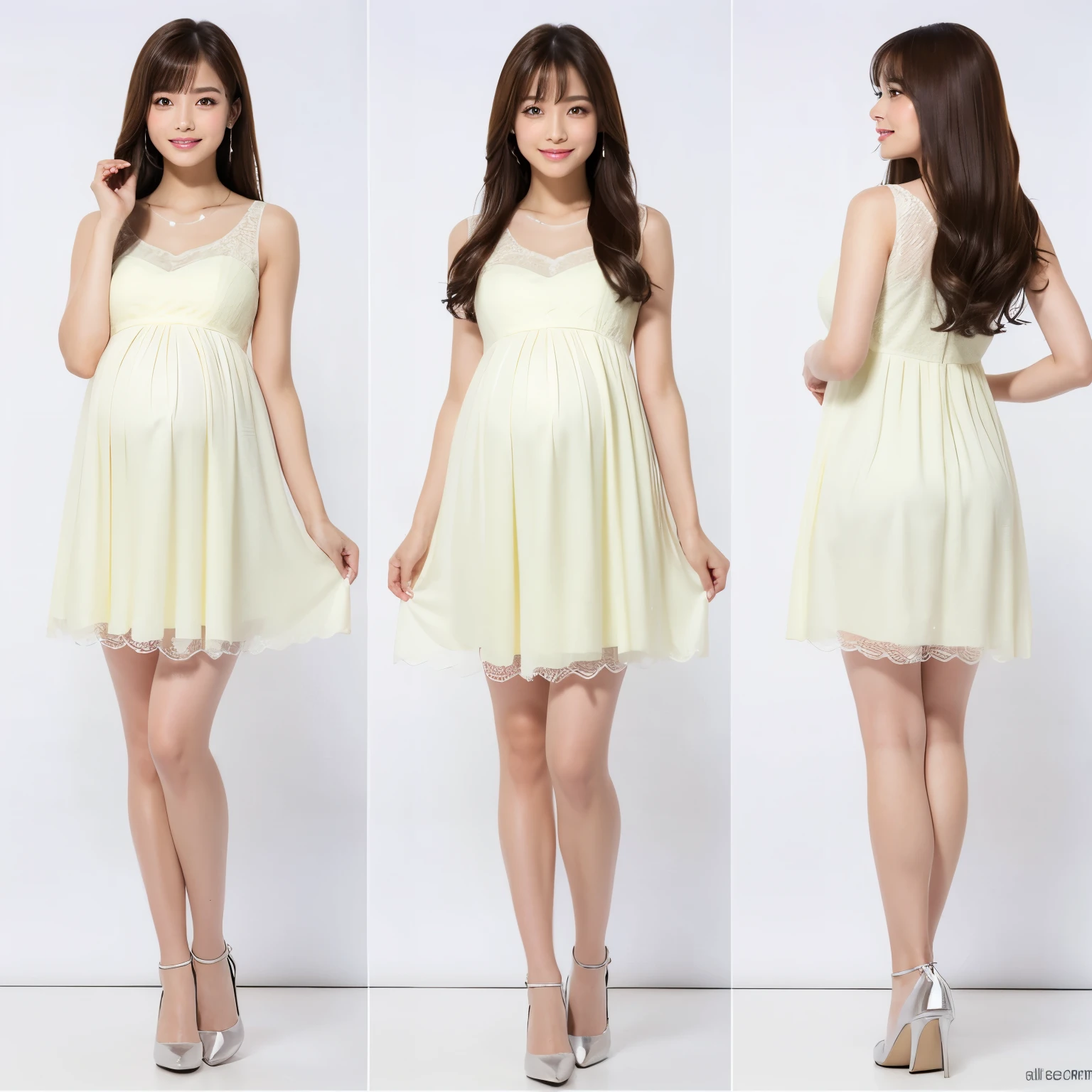 (highest quality、table top、8K、best image quality、Award-winning work)、(1 pregnant woman:1.1)、(slightly pregnant:1.1)、slender body、classy maternity clothes、(Fixed front configuration:1.1)、(Strongly blurred background:1.1)、(Strongly blurred background:1.1)、(very bright and refreshing:1.1)、emphasize body line、(look at me with the best smile:1.1)、(Please smile and show your beautiful teeth:1.1)、perfect makeup、With bangs、Ultra high definition beauty face、ultra high definition hair、Super high-definition sparkling eyes、Super high resolution glossy lips、(accurate anatomy:1.2)、(very bright and vivid:1.1)、(Full body photo of a standing woman:1.6)、(shiny skin:1.1)、(Ultra-high definition bright and beautiful skin:1.1)、Super high definition beautiful teeth、ultra high definition hair、Super high-definition sparkling eyes