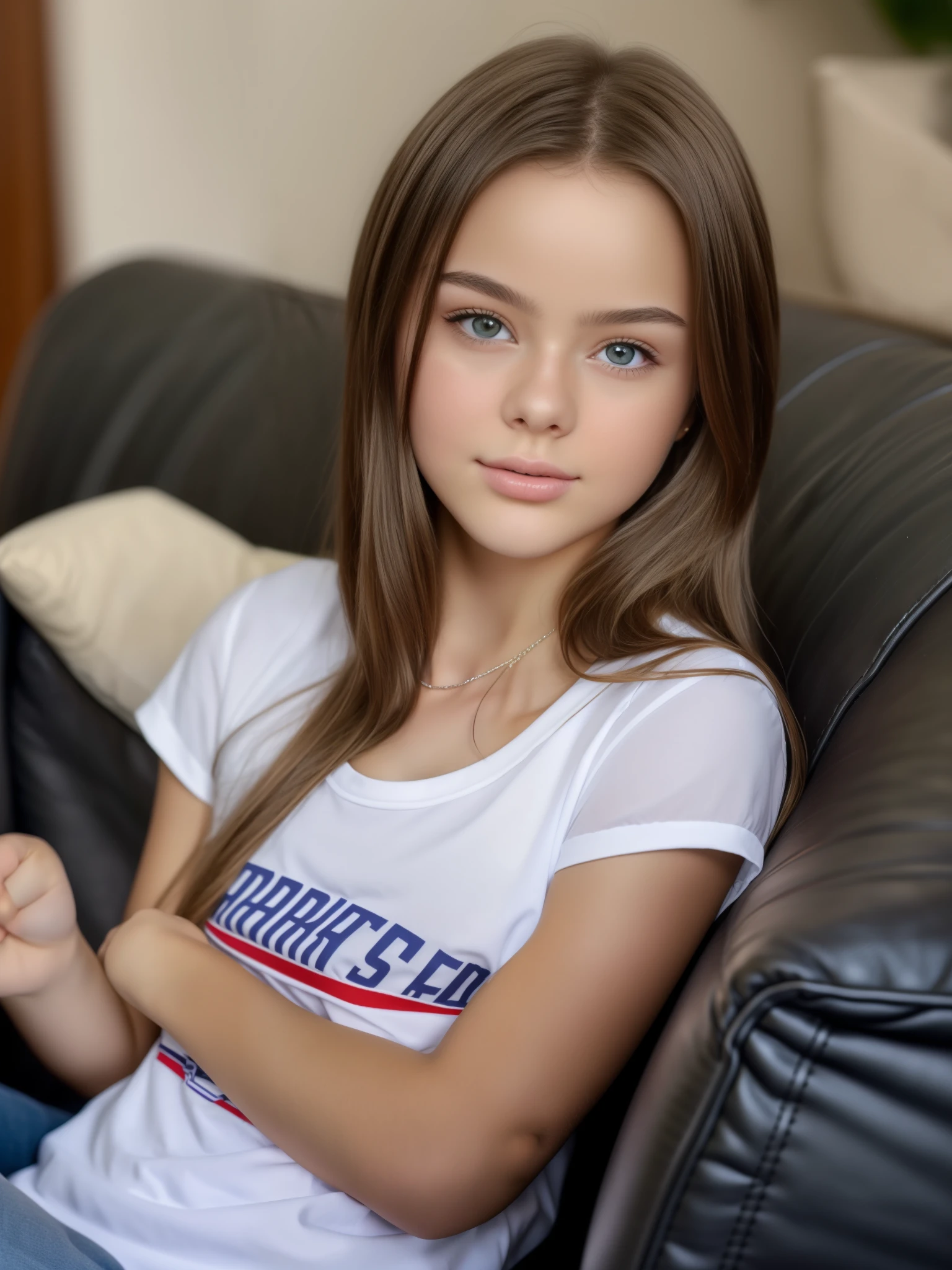 Kristina pimenova  sits on a couch with a remote control, beautiful young model, KristinaP, Russische Freundin, Anna Nikonova alias Newmilky, sweet young girl, young and sweet girl, a beautiful teenage girl, Beautiful young girl, Stil von Julia Razumova, Dasha Taran, Ukrainian girl, Junge Teenager, She has a sweet face, teenage girl, courtneydawne