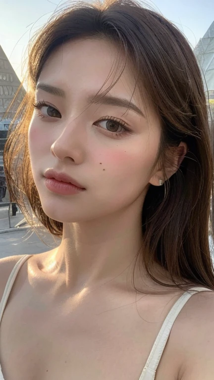 （（best quality，8K，masterpiece：1.3）），pyramid，mummy，Upper body（1.3），huge（5），Gentle face，messy hair，Delicate skin，smooth skin，Ragged，outstanding style