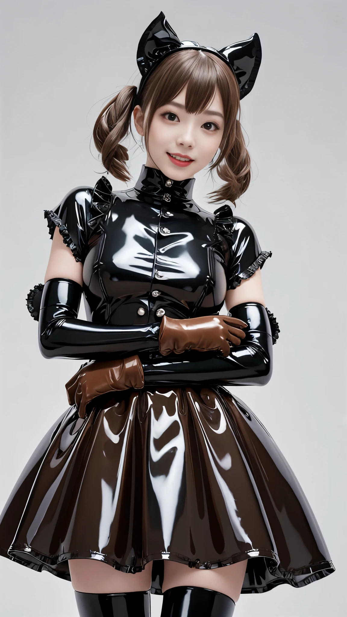 (masutepiece:1.0), (Best Quality:1.4), (A high resolution:1.2), (Photorealistic:1.4),(from below:1.5), (8K, Raw photo:1.2), (Soft Focus:1.4),BREAK,There is 2girls wearing latex gothic lolita  who is standing on the street and hugging each other and smiling and taking pictures.............................................................,full body lesbian, (hugging each other:1.2),BREAK,She is wearing a translucent latex gothic lolita,(translucent gothic lolita:1.3) ,(translucent bubble skirt:1.4),BREAK,Slime skin,smooth tight gothic lolita, translucent skin,Latex, Translucent body,latex shiny,detailed hand fingers,(glossy latex brown gloves:1.5), The perfect gloves for your skin,BREAK,bob hair,glossy shiny reflective,natural make up,goddess of Japan, Glossy skin,gorgeous  japanese model,Tecateca,shiny,Slimy,(Glossy thigh-high boots:1.2),BREAK,detailed background,in the castle