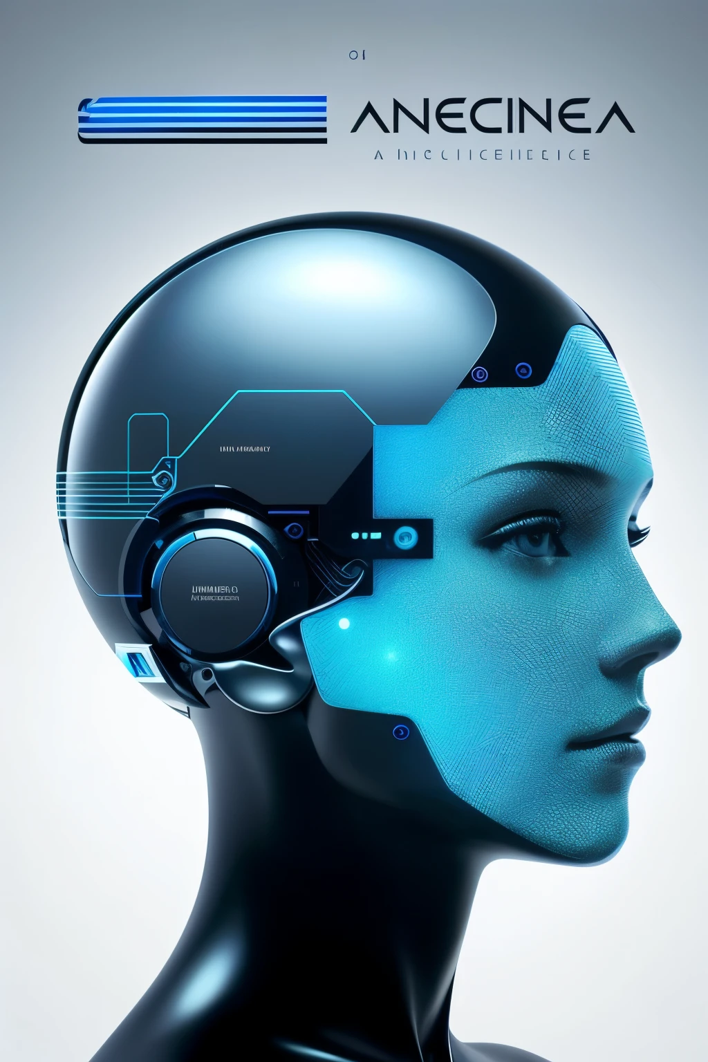 Minimalist poster on Artificial Intelligence:
A thought-provoking vision of the future, centered around human faces intertwined with intricate neural network diagrams. Shades of blue and silver dominate, evoking a sense of modern sophistication.
Asymmetrical Design:
The layout daringly deviates from symmetry, luring the audience with intrigue. Bold typography emerges in contrast, unlocking a realm of visual appeal.
Futuristic Images:
Meticulously crafted depictions of human faces merge seamlessly with cutting-edge neural network diagrams. Each image is a testament to the synergy between man and machine.
Neural Network Diagrams
