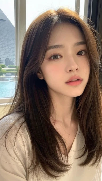 ((highest quality、8k、masterpiece:1.3))、((big boobs:1.3))sharp:1.2、Perfect body beauty:1.4、Slim Abs:1.2、big、Beautiful Face、Laughter、((Businessman、Casual clothing:1.3))、(Red rose garden background:1.2)、Straight hair、Highly detailed face and skin texture、fine grain、Looking into the camera、Portraiture