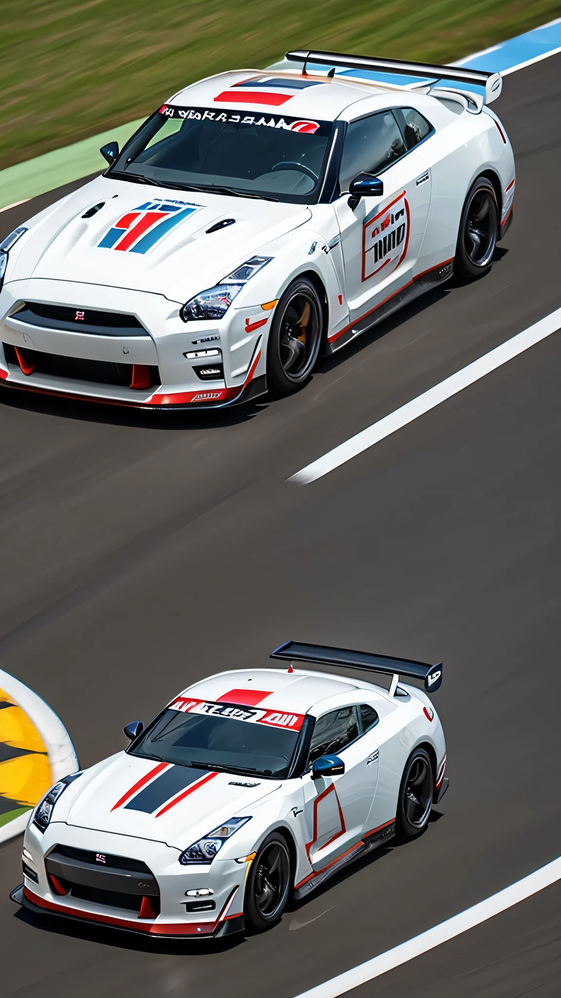 masterpiece、highest quality、High resolution、Nissan GT-R、Suzuka Circuit