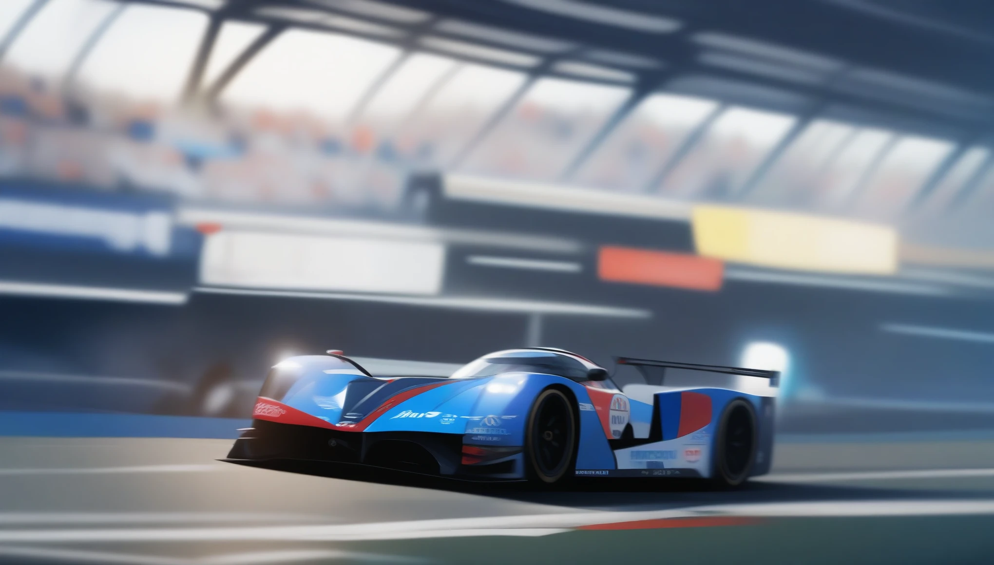 (masterpiece, best quality:1.2), photorealistic, sharp focus, Le Mans 24 Hours race