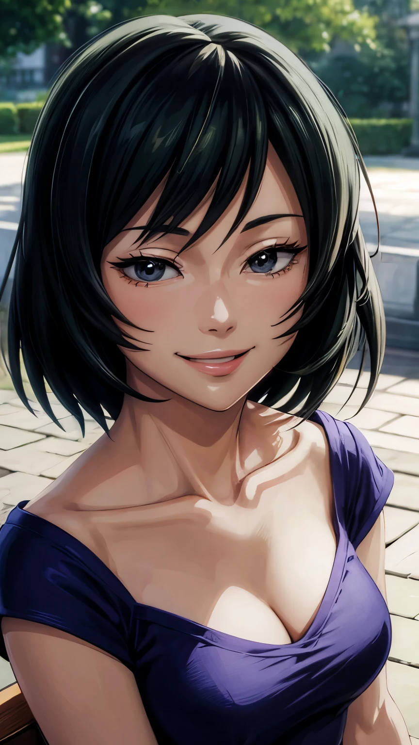 Mai, Portrait, masterpiece, 8k, ultra high quality, ultra realistic, ultra high definition, anime art, smiling, cute, seductive