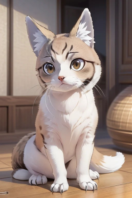 (best quality,4k,8k,highres,masterpiece:1.2),ultra-detailed,(realistic,photorealistic,photo-realistic:1.37),animals, animals scene, melancholic expression, nure-onna, animals, fox head, wolf torso, owl wings, snake tail, quadrupeds