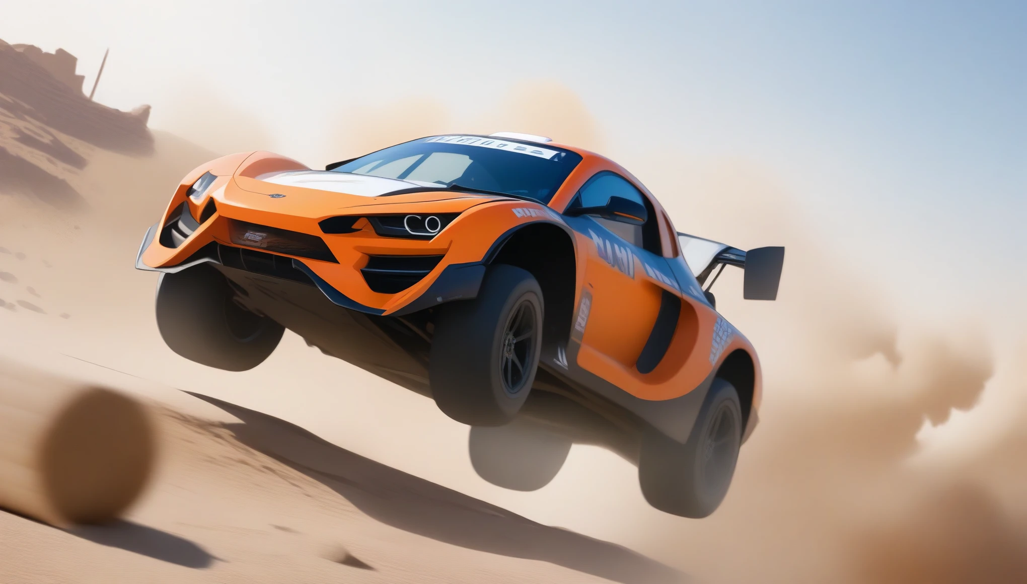 (masterpiece, best quality:1.2), photorealistic, sharp focus, flying Rally cars