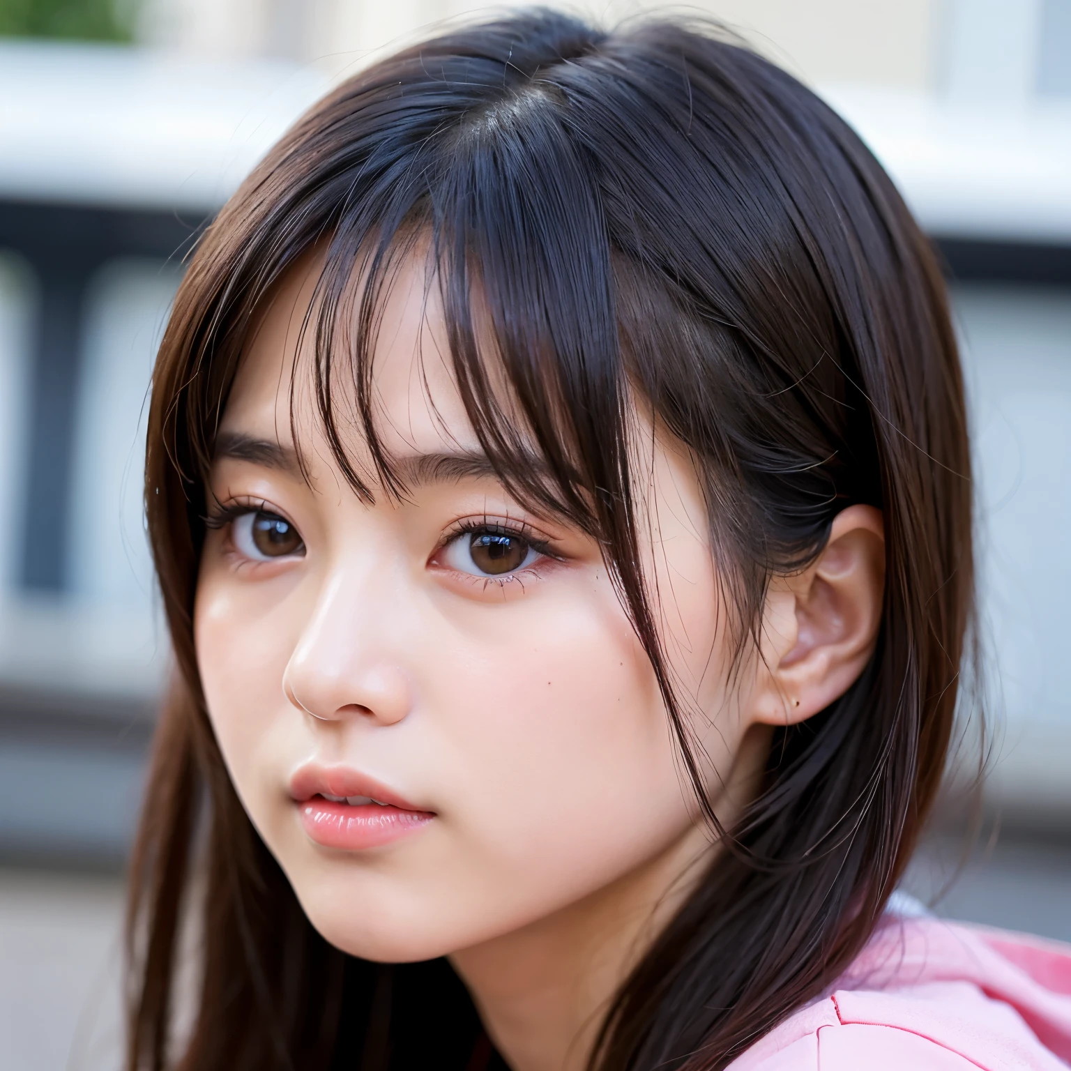 Best-quality, Masterpiece, Ultra-High-Resolution, (Photorealistic:1.4), Raw-Photo, 1girl, the most famous Japanese idol, close-up of eyes, the most cute face like the most popular Japanese idol, the most beautiful big-black-eyes, the most beautiful skins, the most beautiful long-eyelashes, the most beautiful lips