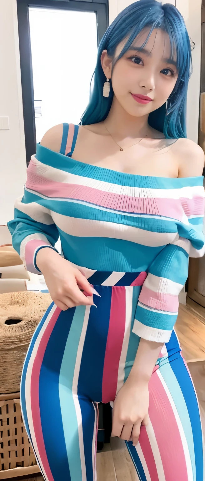 ((Top Quality, 8k, Masterpiece: 1.3)), 1 Girl, Smile, ((Full Body: 1.3)), Innocent Pose, Slim Face, Pretty Woman, (Free Hair Color), Tunic of Free Color: 1.1, Tunic Above the Knee, Simple Pattern, Fashionable Footwear, Ultra Detailed Face, Fine Eyes, Double Eyelids, Blurred Background, Slim Face, City, Outside, Street