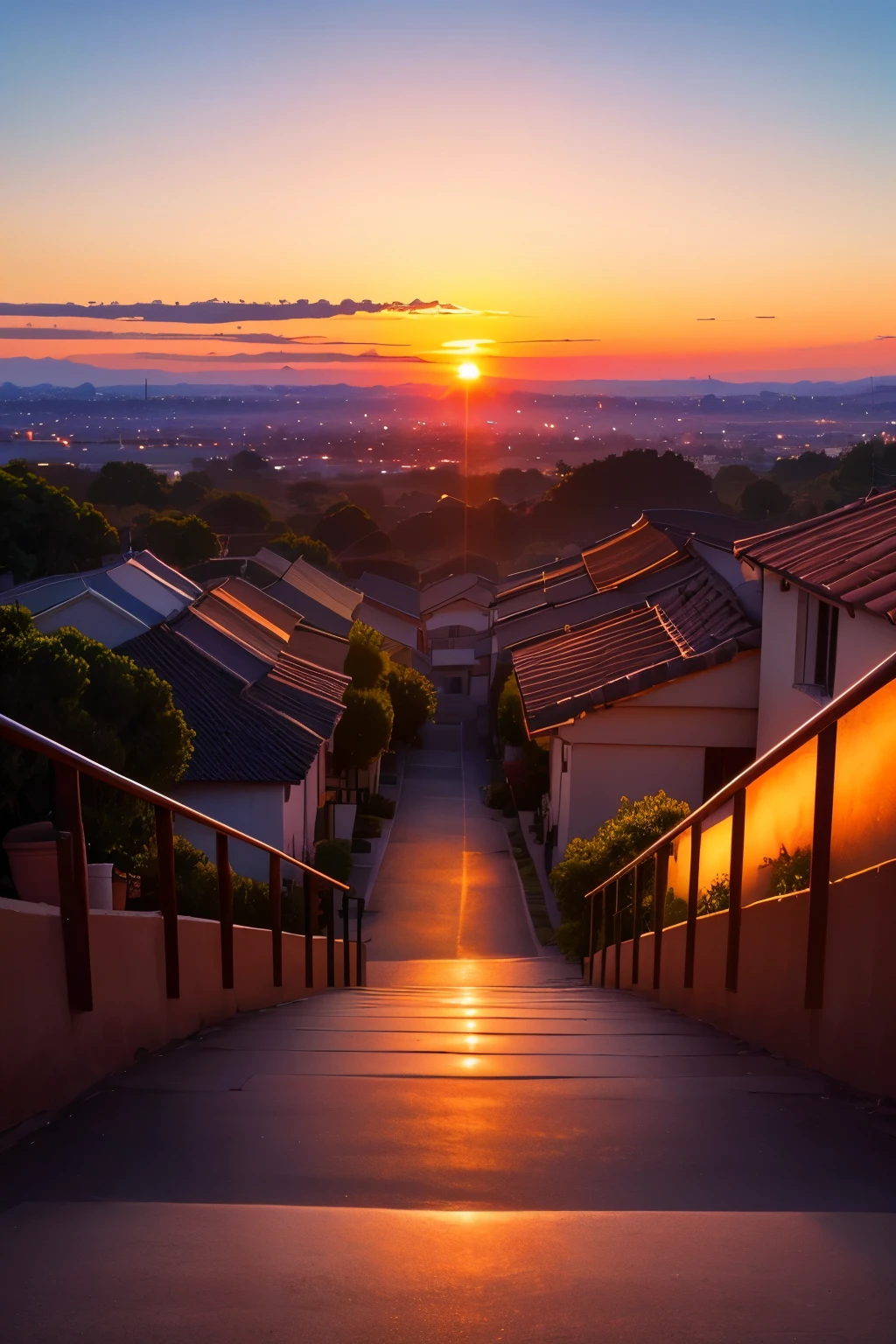 A beautiful sunset view