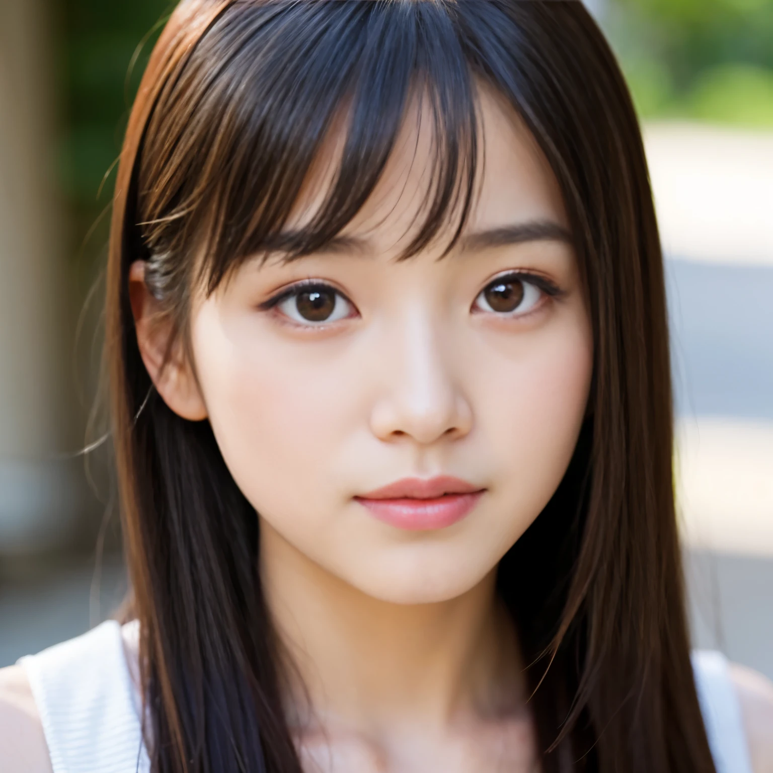 Best-quality, Masterpiece, Ultra-High-Resolution, (Photorealistic:1.4), Raw-Photo, 1girl, the most famous Japanese idol, close-up of eyes, the most cute face like the most popular Japanese idol, the most beautiful big-black-eyes, the most beautiful skins, the most beautiful long-eyelashes, the most beautiful lips
