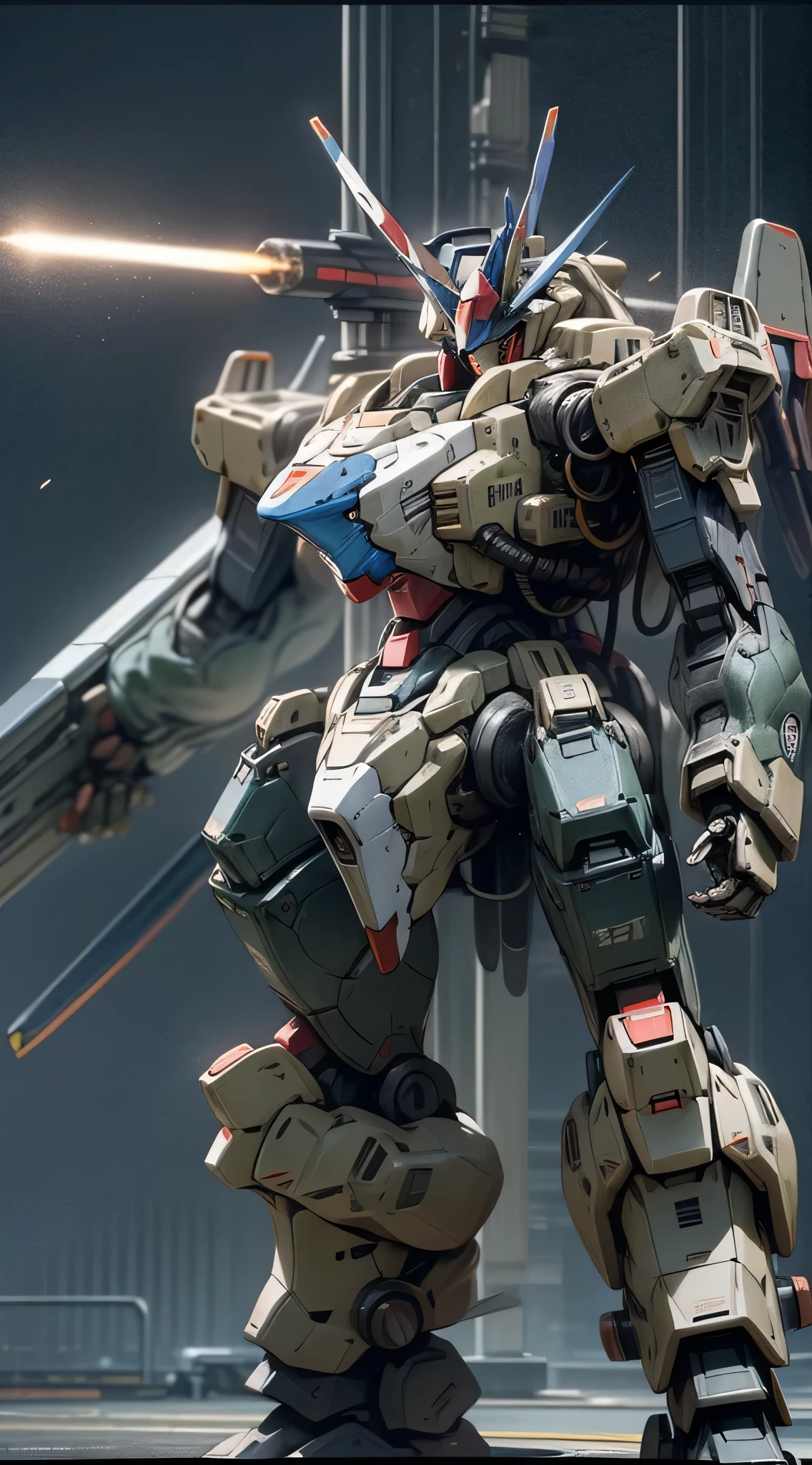 Surrealism, Ray Tracing, Photorealistic, UHD, High Detail, 32k, Best Quality, Textured Skin, Gundam Mecha, Flight, Funnel, Mecha Ship, Masterpiece, Best Quality, Mecha, Unmanned, (Full Body), (Black Mecha: 1.8), (Axisymmetric: 1.4), (HDR), (Movie Light: 1.1), White Eyes, Cool, Science Fiction, Fire, Universe, oversized shield, mecha man overlooking the background of the earth, with laser cannon beams, wars, conflicts, weapons in hand (has a huge weapon: 1.5),
