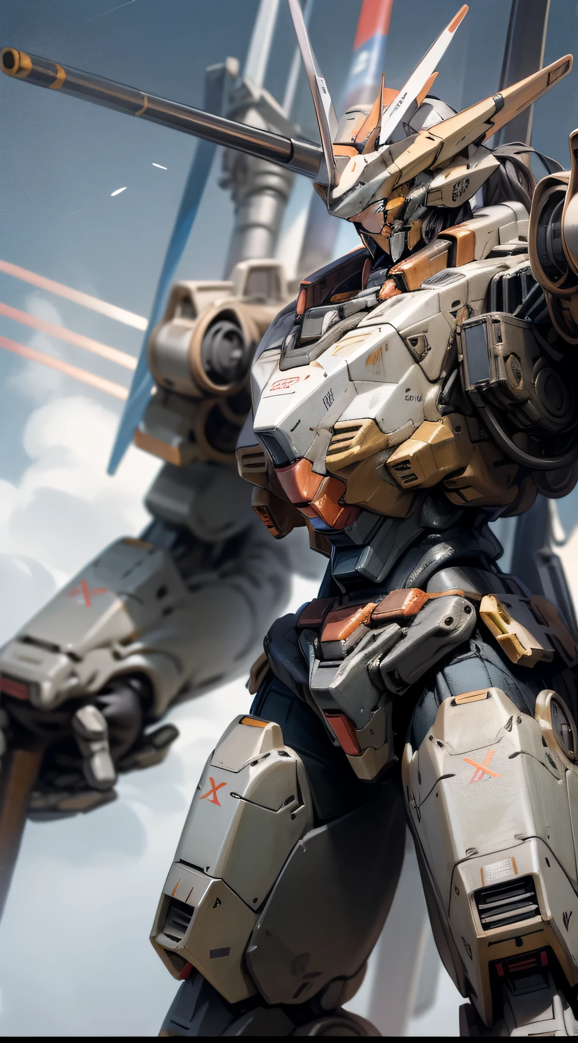 Surrealism, Ray Tracing, Photorealistic, UHD, High Detail, 32k, Best Quality, Textured Skin, Gundam Mecha, Flight, Funnel, Mecha Ship, Masterpiece, Best Quality, Mecha, Unmanned, (Full Body), (Black Mecha: 1.8), (Axisymmetric: 1.4), (HDR), (Movie Light: 1.1), White Eyes, Cool, Science Fiction, Fire, Universe, oversized shield, mecha man overlooking the background of the earth, with laser cannon beams, wars, conflicts, weapons in hand (has a huge weapon: 1.5),