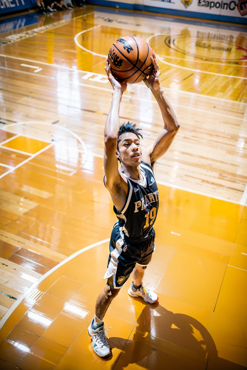 summer,man,Street basketball,Shoot,overhead shot,sports