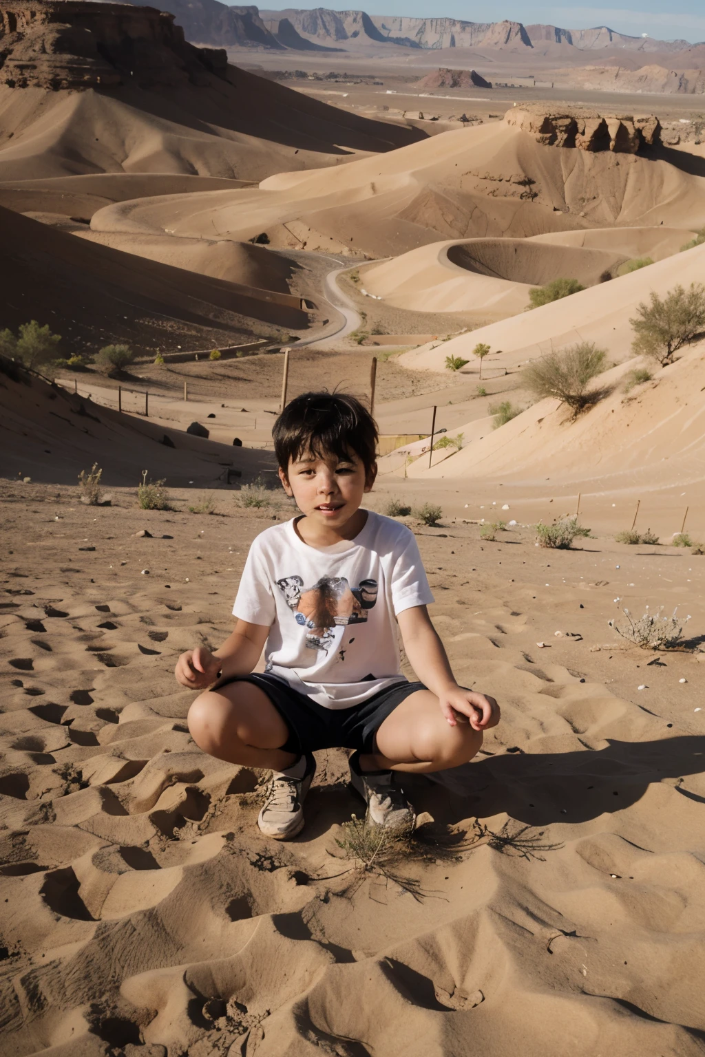 A 14 year old boy, hermoso, tierno, piel blanca, ojos azules, light brown hair, mirada triste, rasgos muy finos, cachetes gorditos, Scolded, campo, desnudo, pectorales fuertes, piernas gruesas, sin ropa, cuerpo desnudo