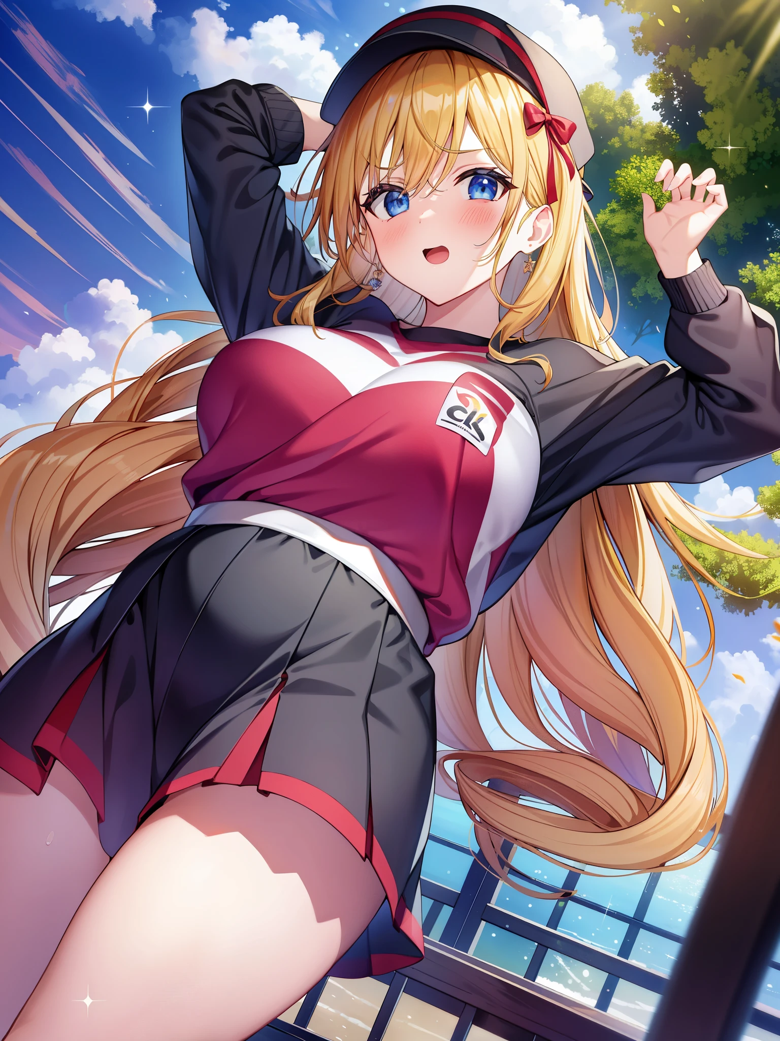 Redebato ×！、Cernia=Iori=Flame Heart、big tits milf、big tits milf、big tits milf、Blonde longitudinal roll、drill hair、hair ribbon、long hair、bloomers、1 girl、Gym suit、chest、solo、blush、null、Day、cloud、from below、shirt、hand on waist、黒bloomers、outdoor、thighs、british「red-feathered waterfowl」の紋章を持つ名門貴族の直系筋にあたるDay英クォーター。Bai Liling College Higher Education Department 1-C belongs to the Department of Education、He is a hard worker, but like a swan, he doesn&#39;t show it to the public.、常に高貴な佇まいを目指しつつnull回りしている感もある。