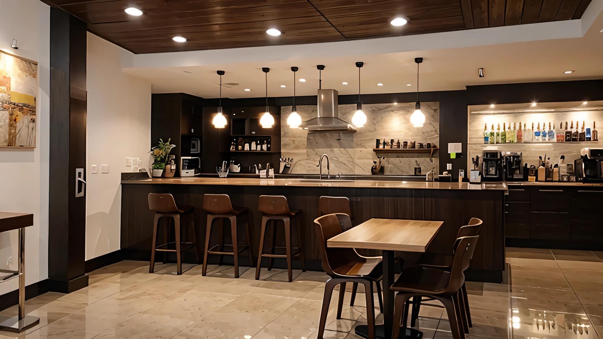 conception de café moderne