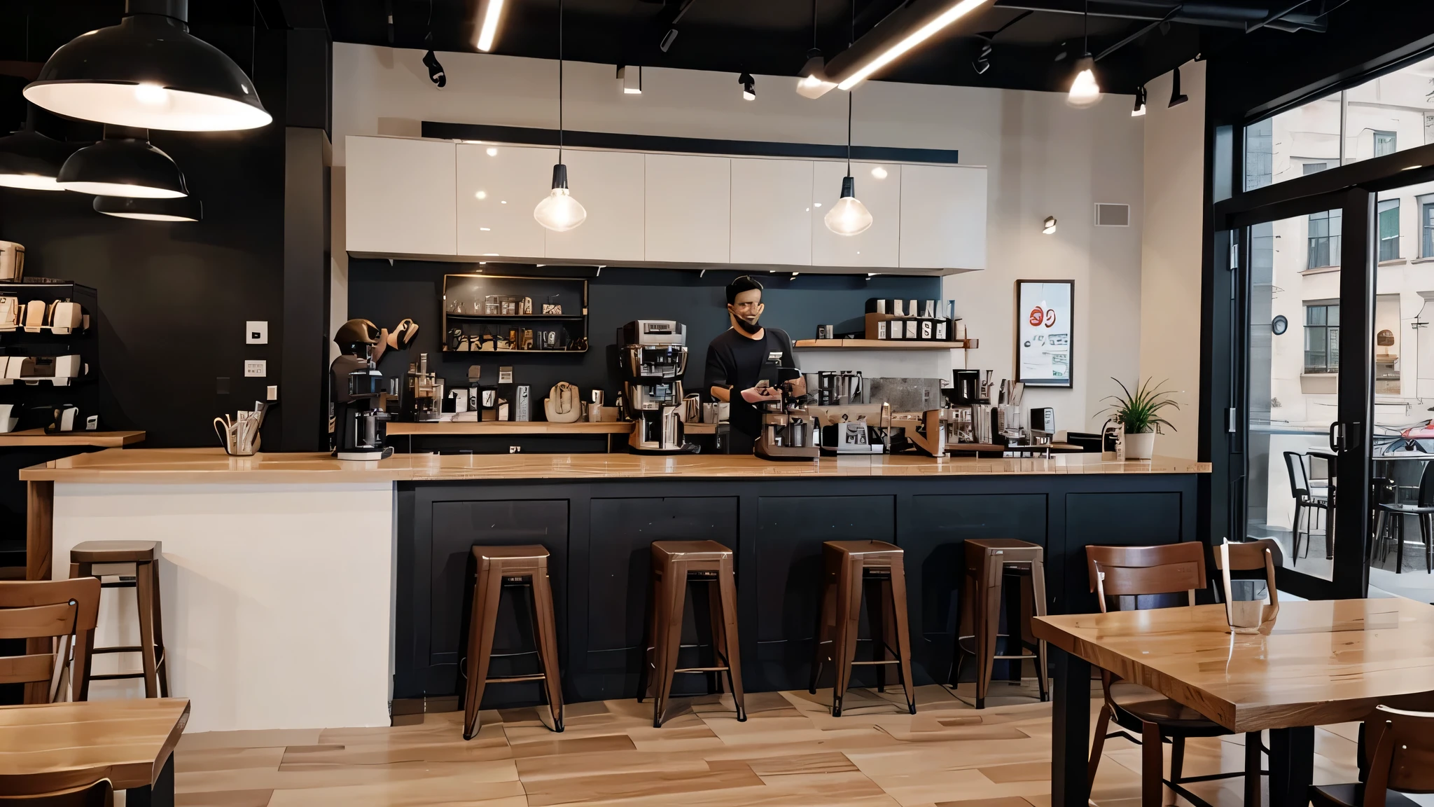 conception de café moderne