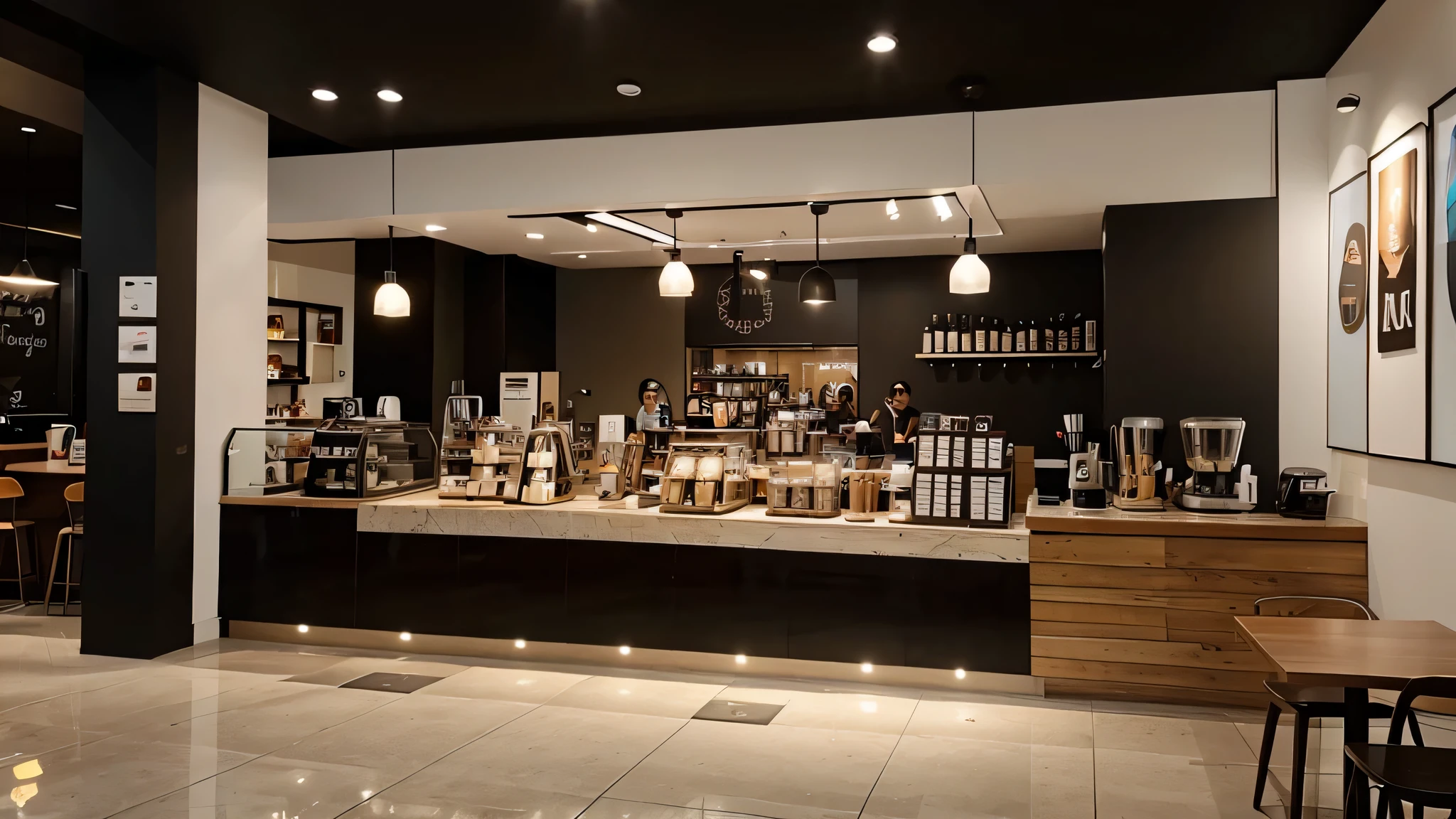 conception de café moderne