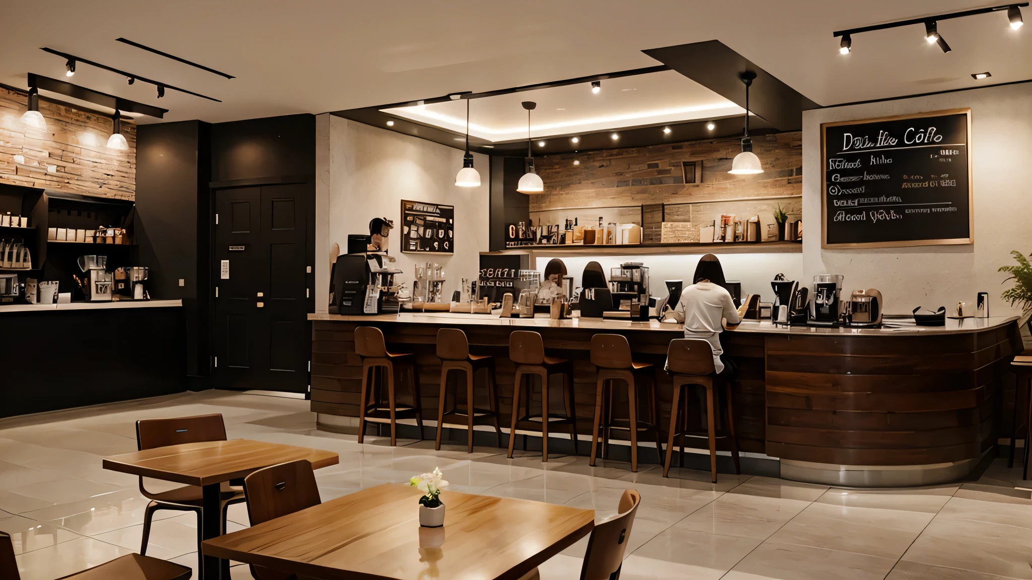 conception de café moderne