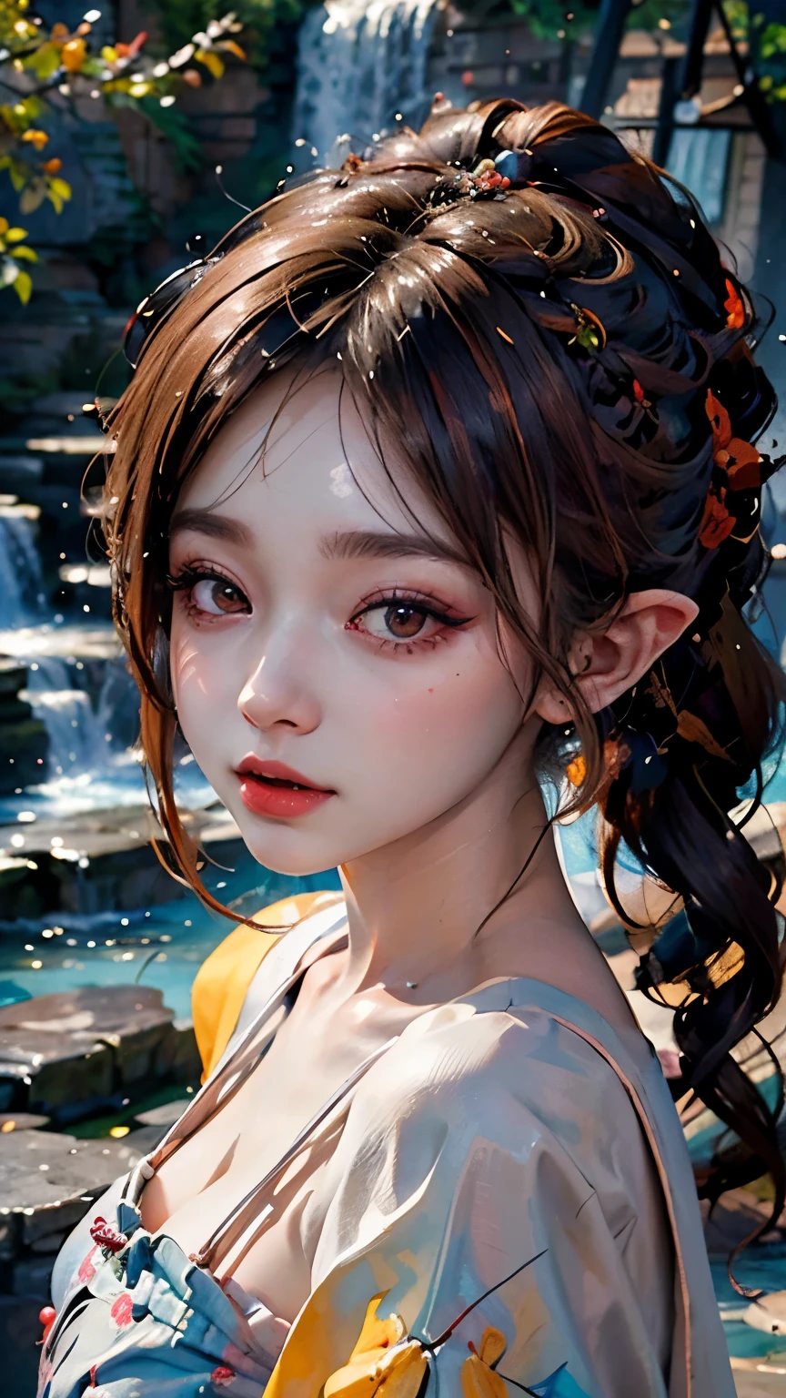 detailed mushroom farm, 1girl, beautiful detailed eyes, beautiful detailed lips, extremely detailed face and features, long eyelashes, photorealistic, 8k, hyperdetailed, highly detailed, intricate, exquisite, vibrant colors, dramatic lighting, cinematic, mystical, fantasy, magical realism