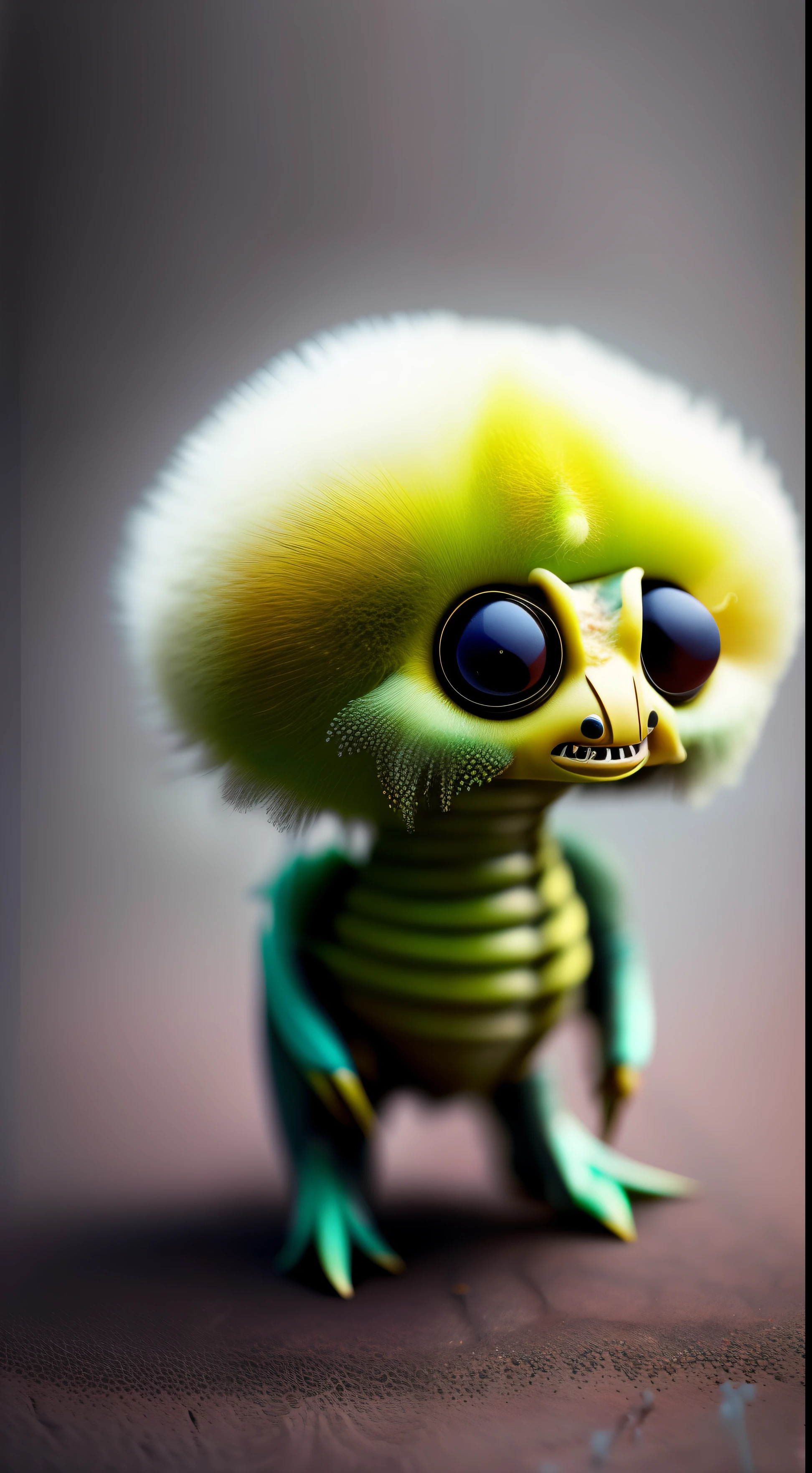 Cute creature from space. terraformation. alien flora, Fotografia macro de Miki Asai, colorida, hiper detalhado, trends on Artstation, sharp focus, studio photo, detalhes intrincados, altamente detalhado, por detalhado, pele detalhada