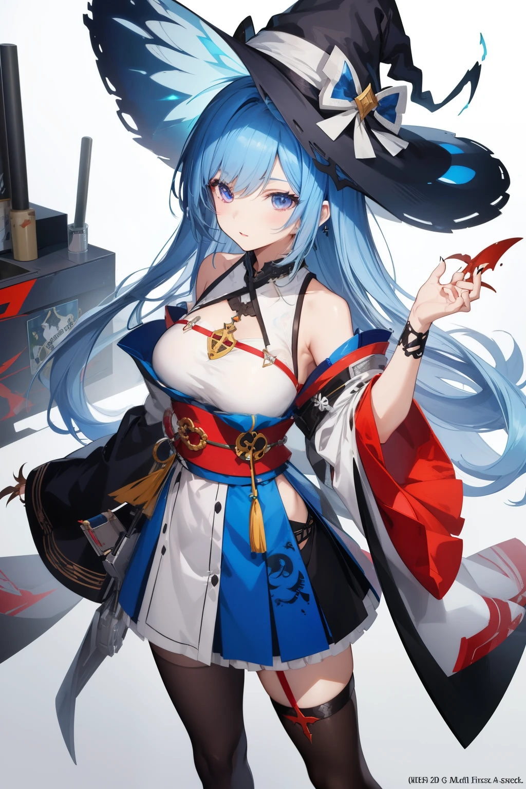 anime girl with a large claw like arm and a hat, mechanized witch girl, anime monster girl, 2. 5 d cgi anime fantasy artwork, female action anime girl, best anime character design, onmyoji detailed art, detailed anime character art, anime character art, jrpg character art, from arknights, from the azur lane videogame