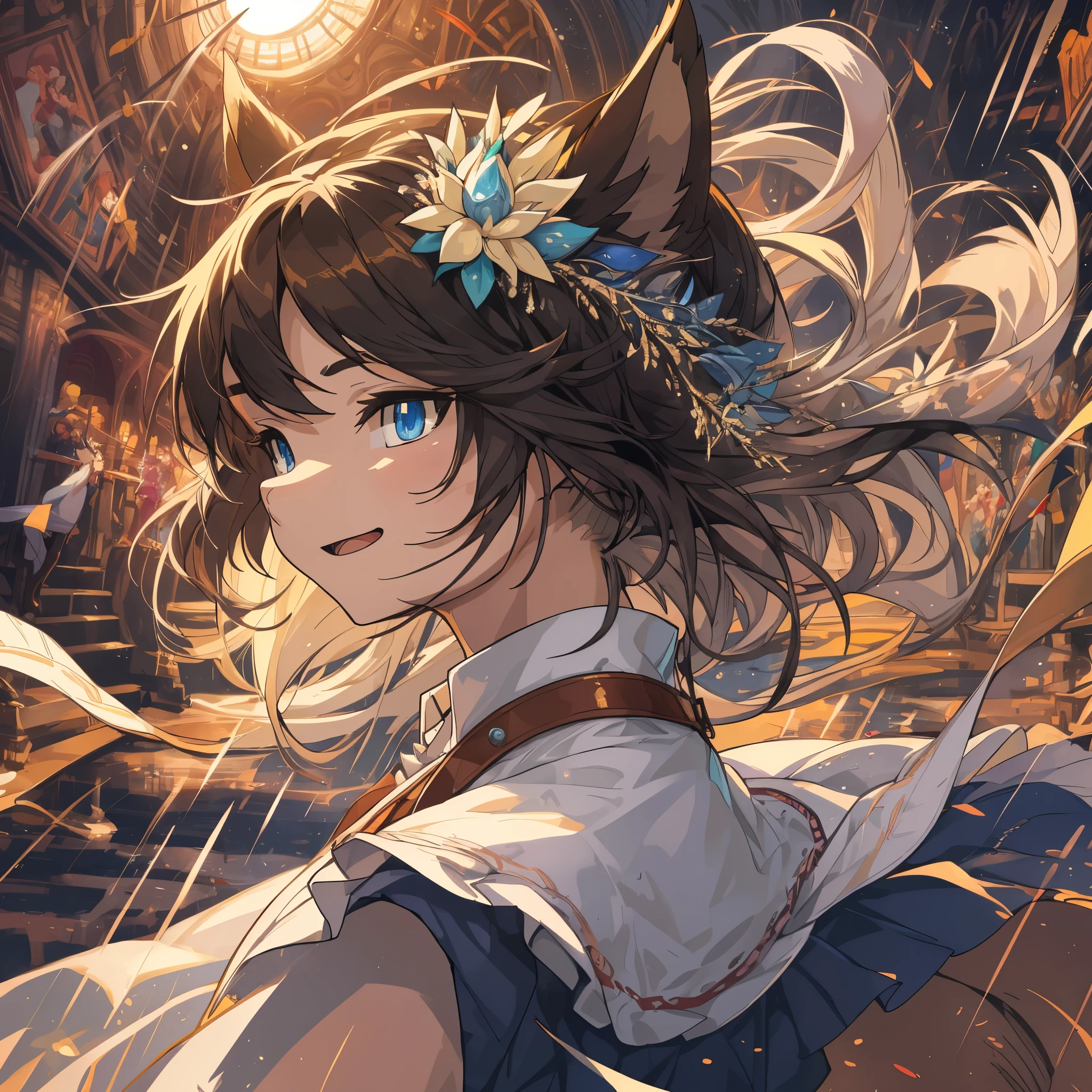 top quality, best quality, High-quality illustrations, masterpiece, super high resolution, detailed background, ballet, Singin' in the Rain, show, 6+boys, 6+girls, absurdres(highly detailed beautiful face and eyes)perfect anatomy, expression, good lighting, cinematic shadow(kemono, furry anthro)assorted poses(sound effects, motion blur),