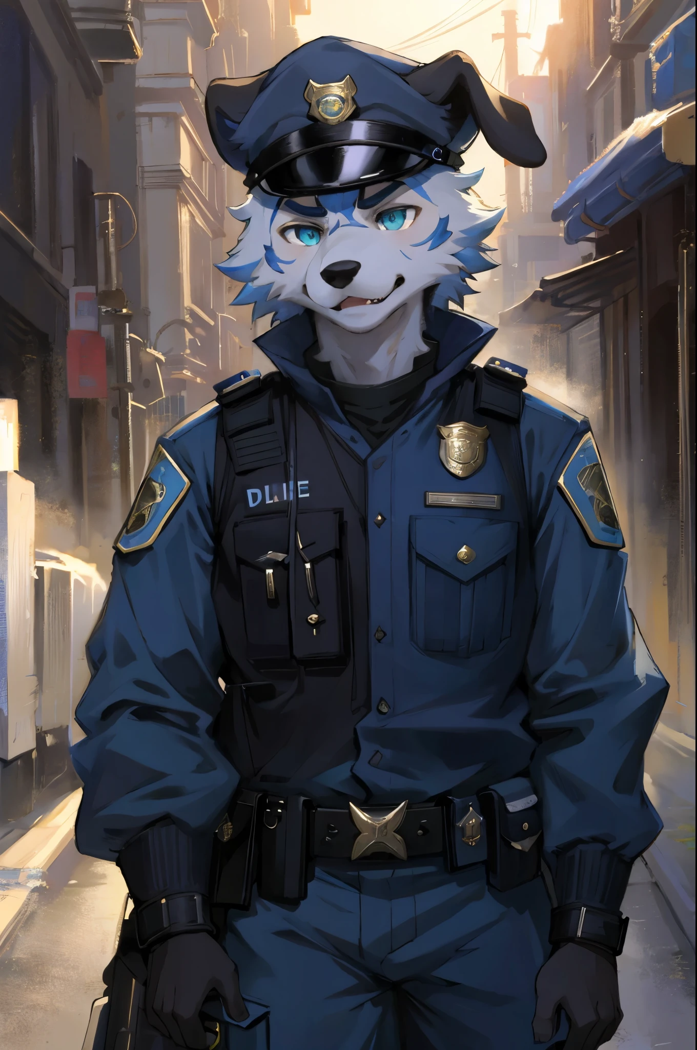 top quality, best quality, highres, masterpiece, super high resolution, detailed background, street, gasping for air(super handsome boys, dog)police officer, swat, police uniform, 6+boys, 6+girls, absurdres(highly detailed beautiful face and eyes)perfect anatomy, good lighting, volumetric lighting, cinematic shadow(kemono, furry anthro),