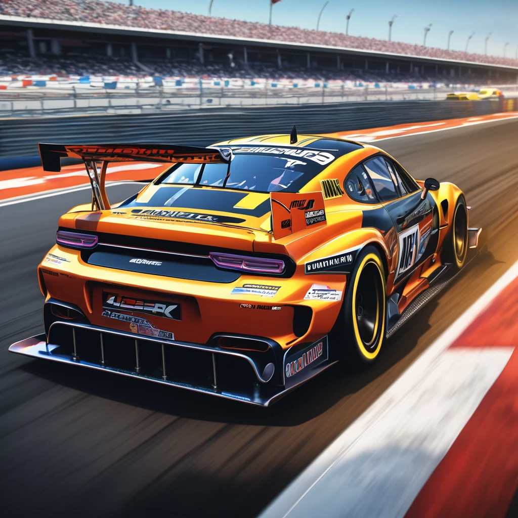 Racing Car, aesthetic, extremely detailed,(best quality,4k,8k - SeaArt AI