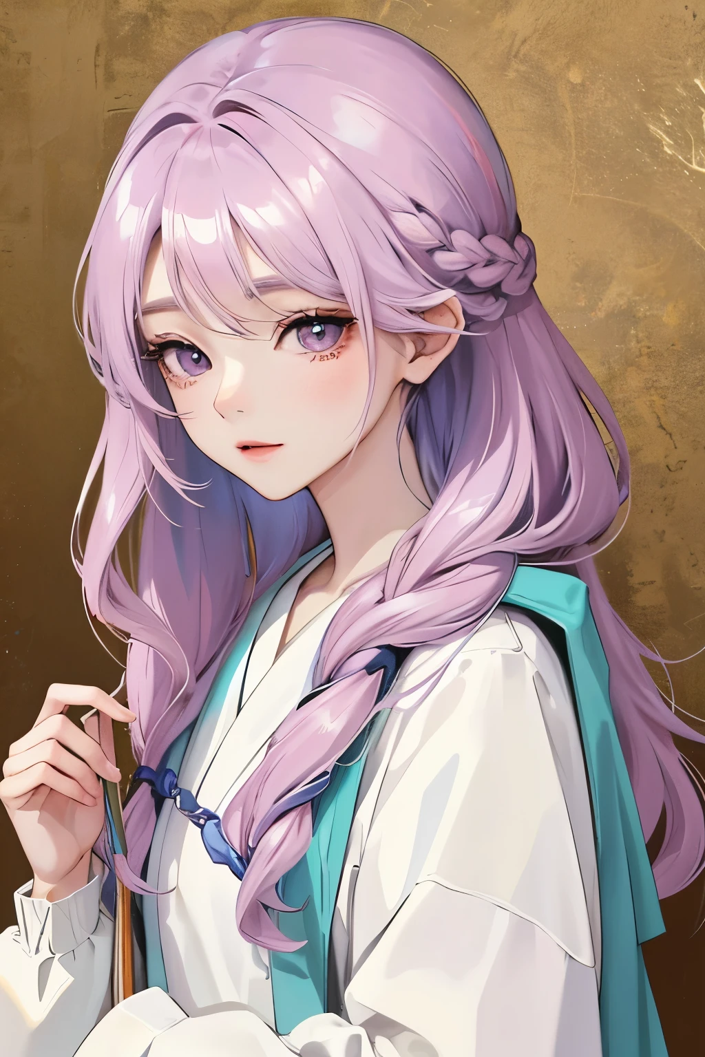 Absurdres, Masterpiece, Best quality, light colors, pastel colors, korean girl with Beautiful face , beautiful hair , a character from kdrama, anime eyes, semi casual clothes, masterpiece background, detailed background