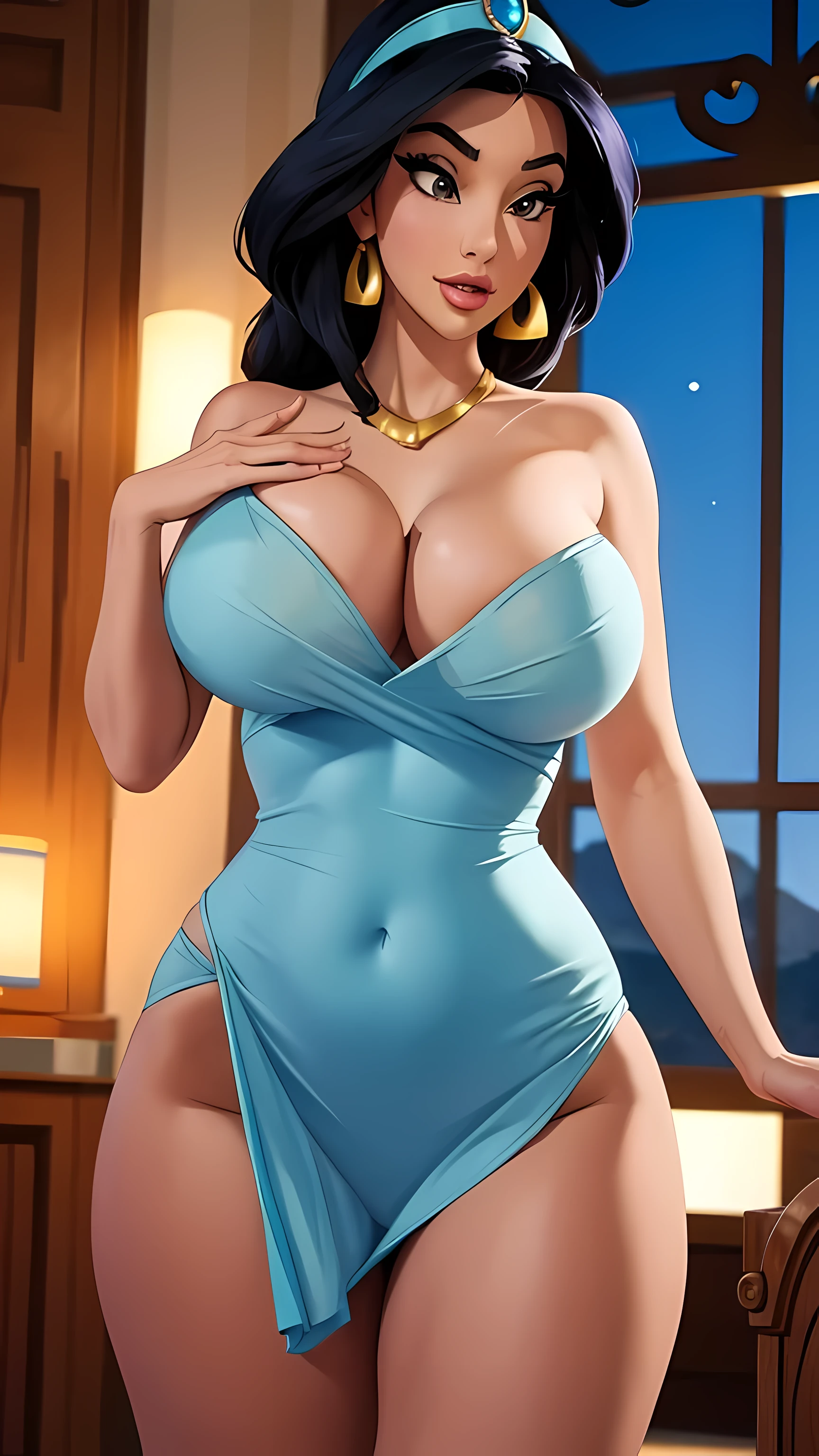 disney, jasmine, sexy ballerina dress, huge breasts, seios redondos, cintura fina, coxas grossas.
