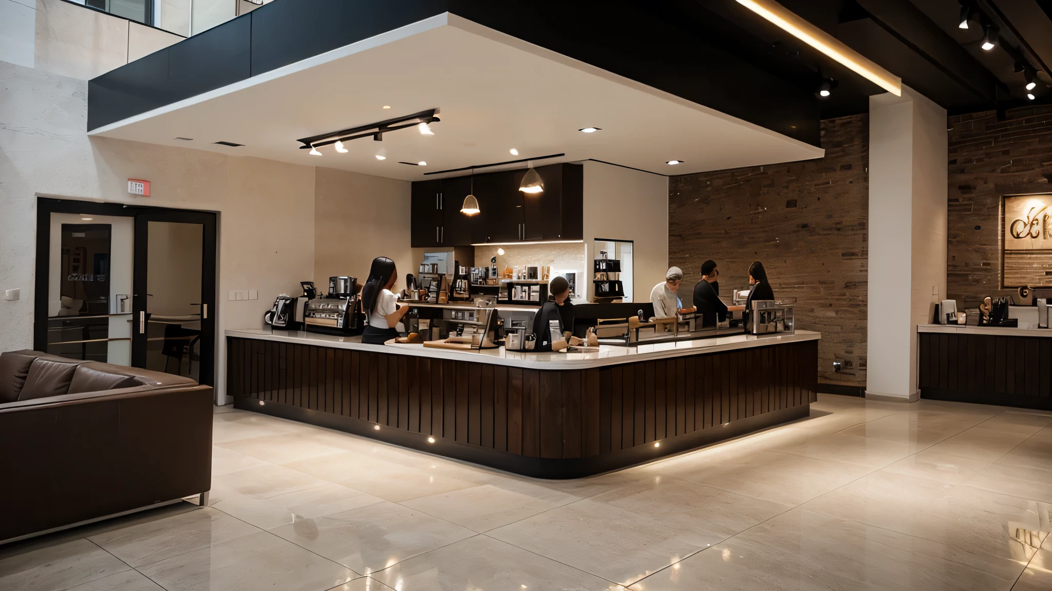 conception de café moderne
