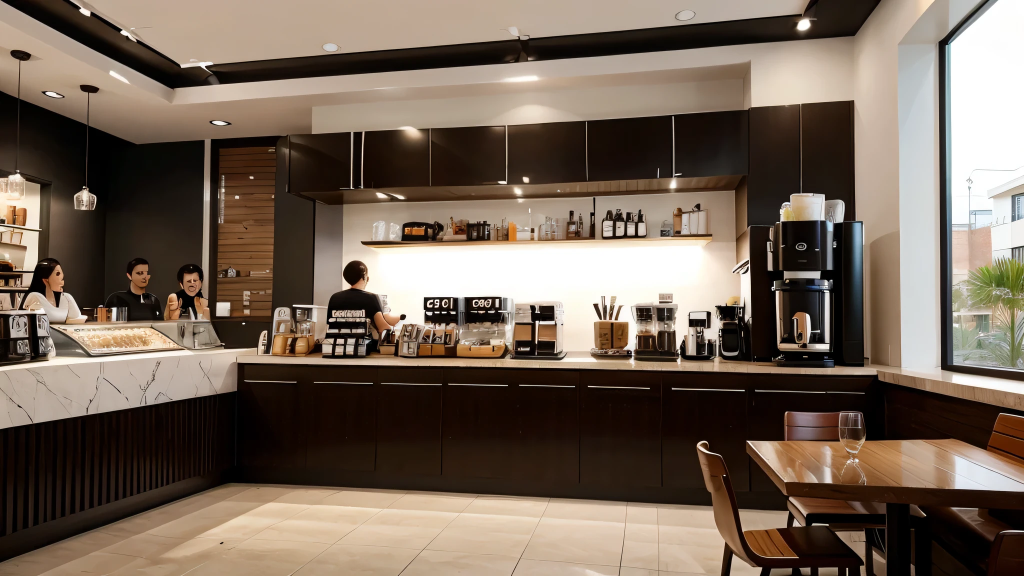conception de café moderne