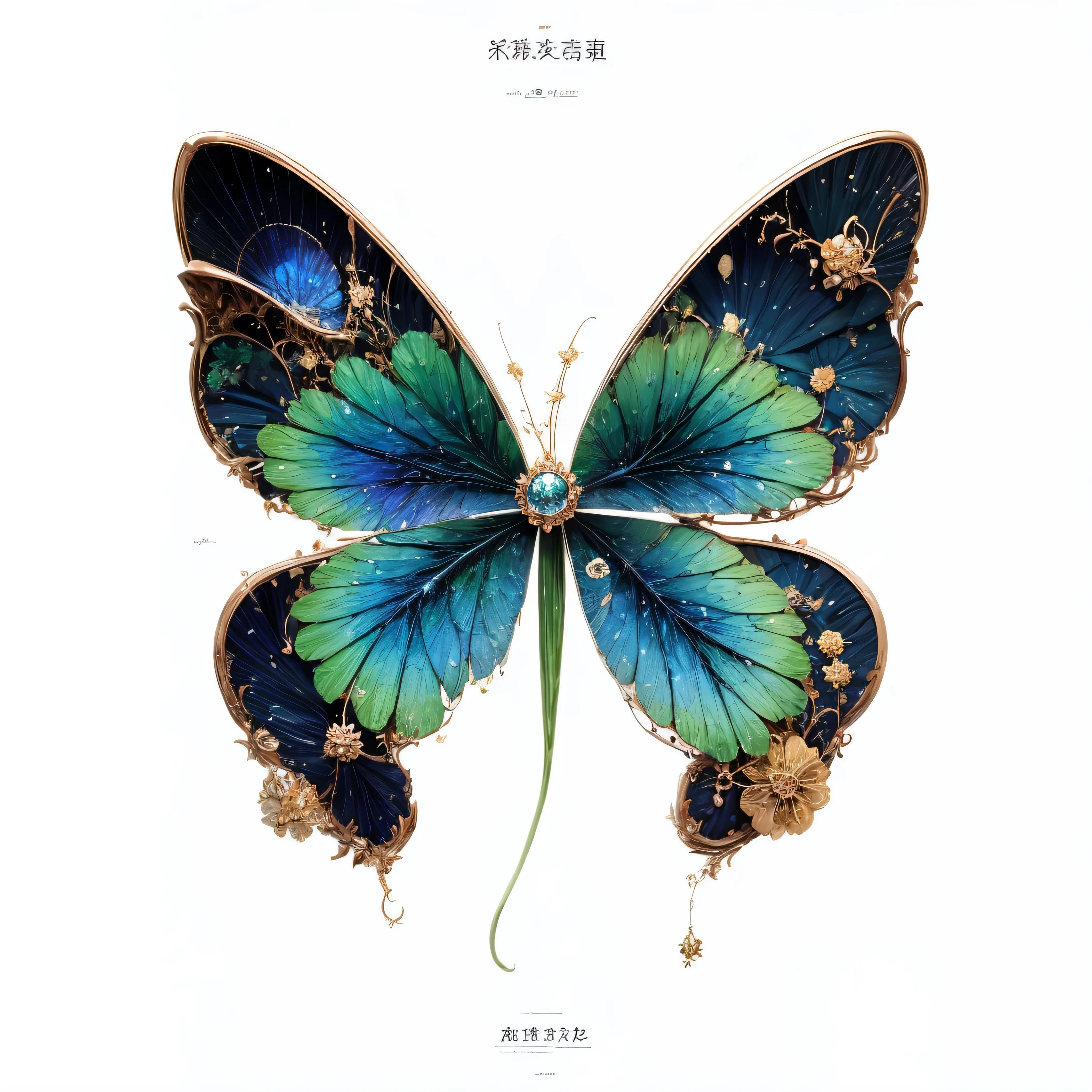 four leaf clover元素,four leaf clover,墨绿色的four leaf clover