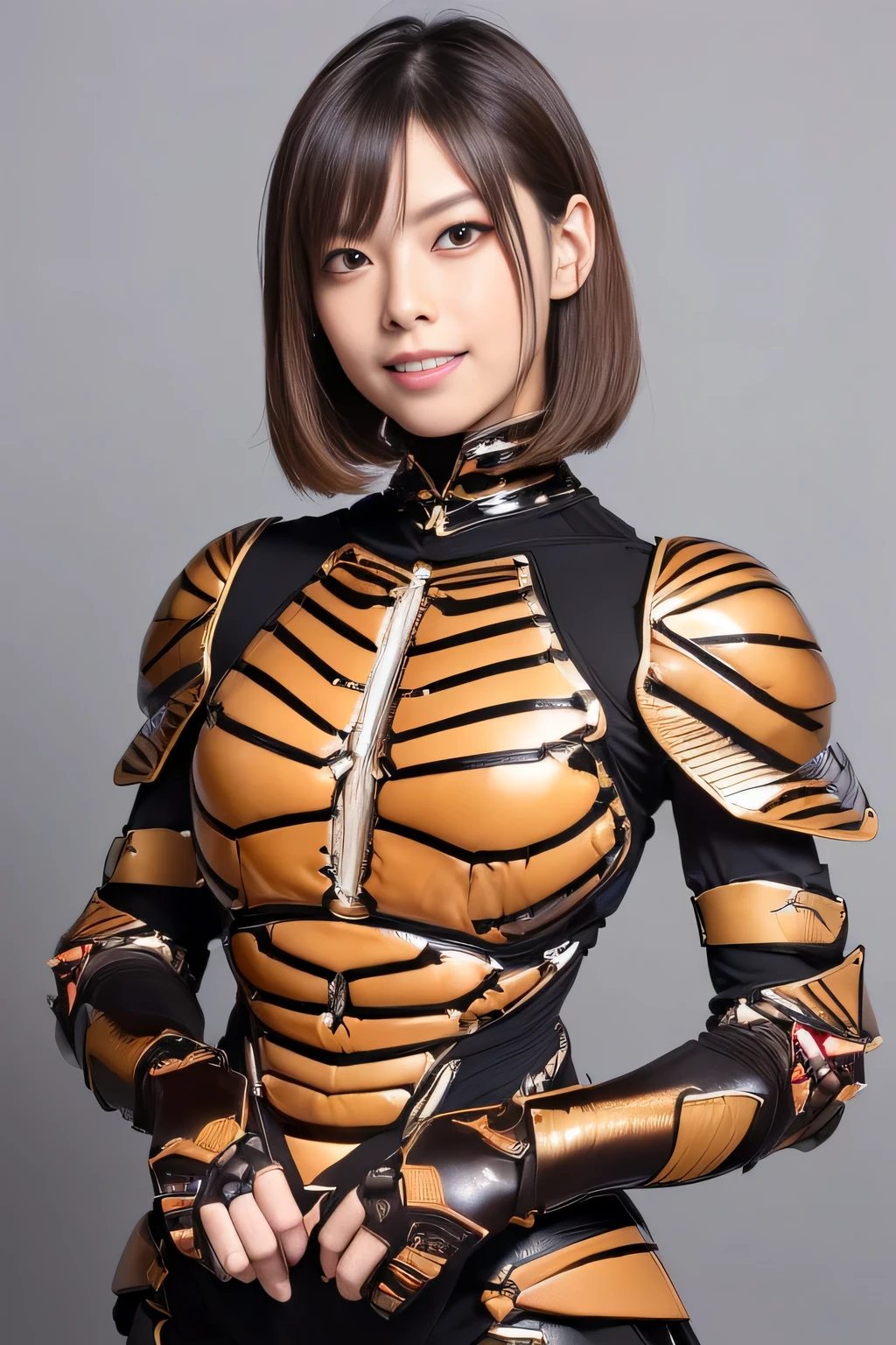 (High resolution,masterpiece,highest quality,Very detailed CG, anime, official art:1.4), realistic, photograph, amazing detail, everything is complicated, shiny and glossy,Amazing number of layers, 8K wallpaper, 3D, sketch, cute, figure,( alone:1.4), perfect female proportions,villain's daughter, (Fusion of dark brown cockroach and lady:1.4), (brown cockroach woman:1.2), (brown cockroach woman:1.2), (Fusion:1.2), (alone:1.4), (evil smile:1.2), muscular, abs, (Cockroach brown exoskeleton bio insect suit:1.4), (Cockroach brown exoskeleton bio insect armor:1.2), (brown transparent cockroach feathers:1.4), (Antennae of brown cockroaches:1.3),