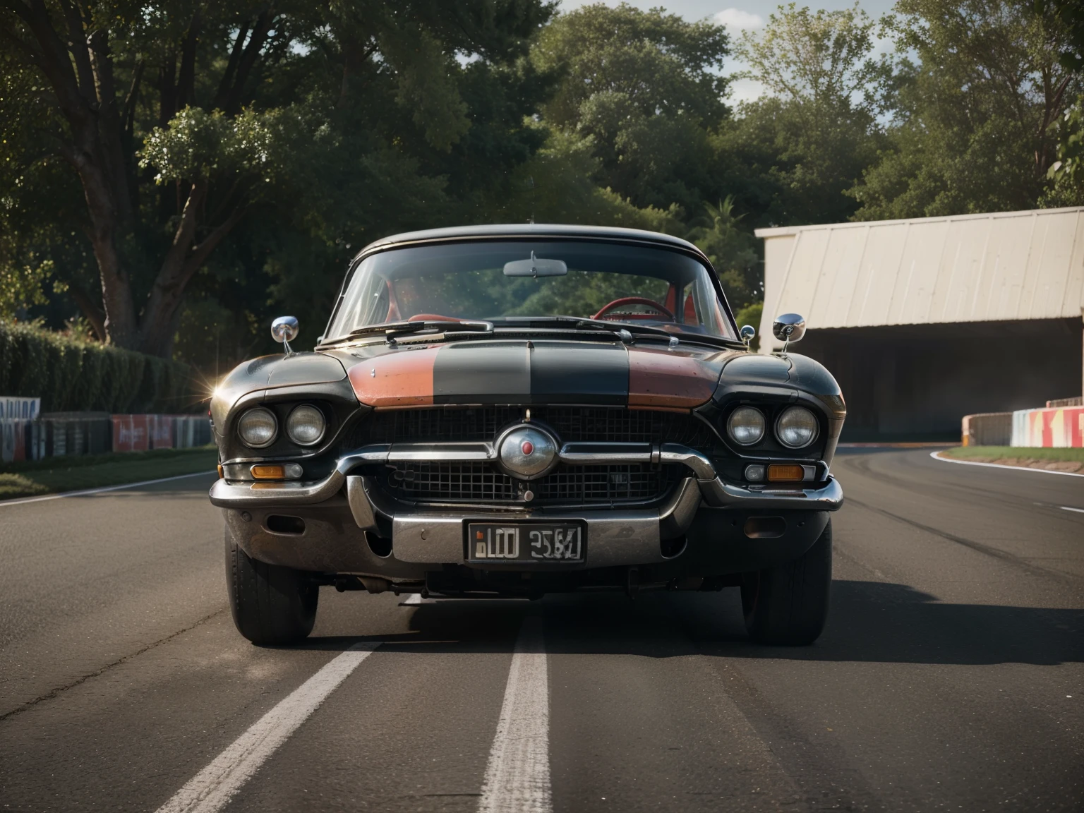 (high quality, detailed, professional),(old racing car), old rancing car, formula 1 from 1960 year, (photorealistic) rendering, (vivid colors), (HDR), (ultra-detailed), (sharp focus), (physically-based rendering), (studio lighting), (masterpiece:1.2), (half portraits), (landscape), (bokeh),