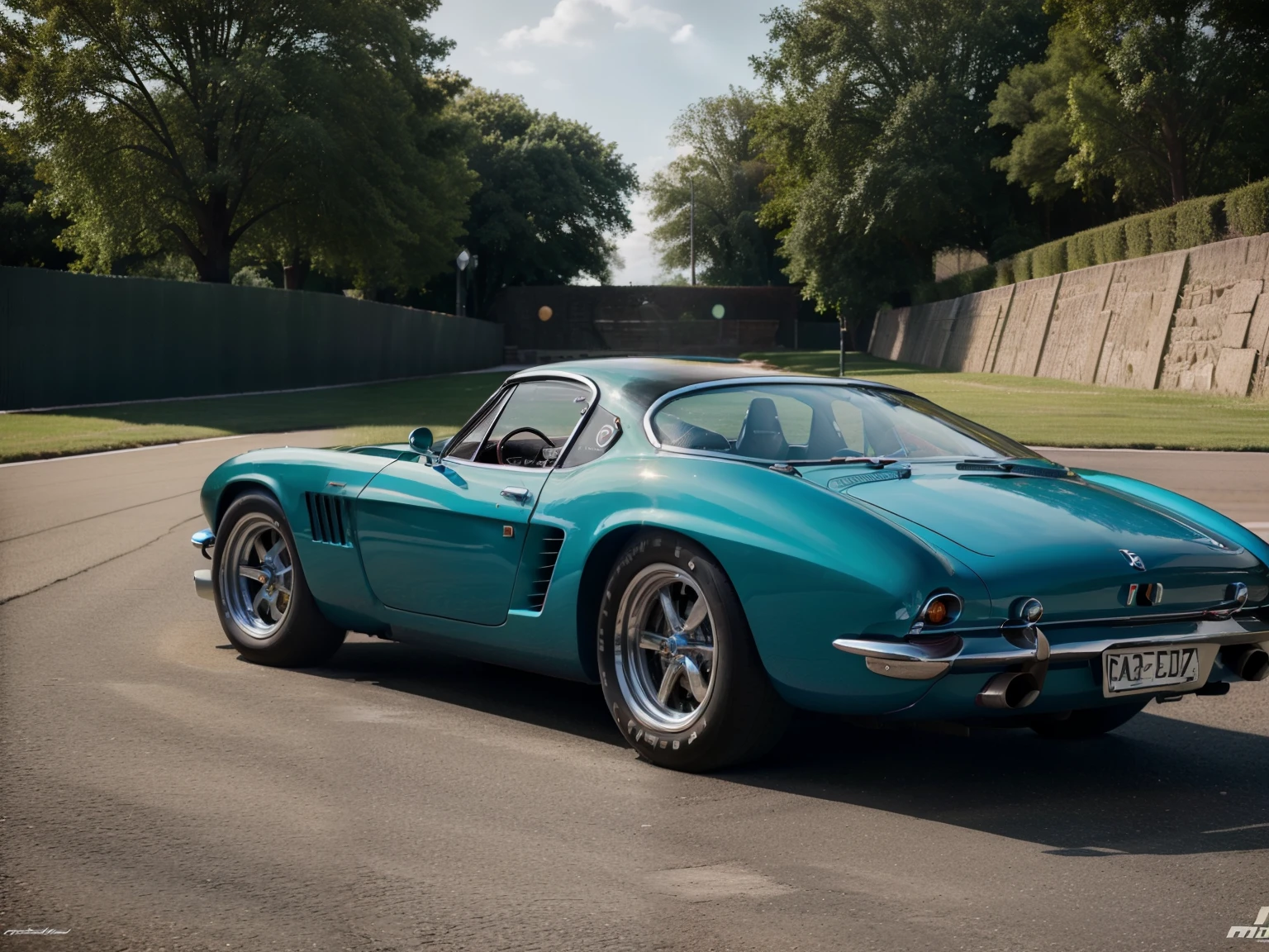 (high quality, detailed, professional),(old racing car), 1960 formula 1 car, (photorealistic) rendering, (vivid colors), (HDR), (ultra-detailed), (sharp focus), (physically-based rendering), (studio lighting), (masterpiece:1.2), (half portraits), (landscape), (bokeh),