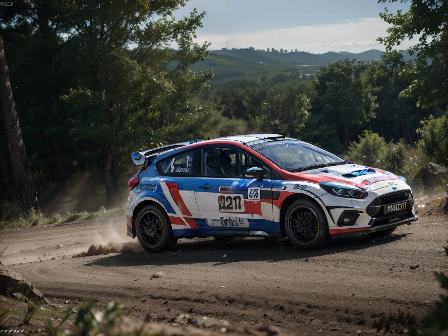 (high quality, detailed, professional), wrc, colin McRae ford focus wrc, dynamic shot, drive fast throu special stage, (photorealistic) rendering, (vivid colors), (HDR), (ultra-detailed), (sharp focus), (physically-based rendering), (studio lighting), (masterpiece:1.2), (side view), (landscape), (bokeh), (dynamic drive), (action shot)